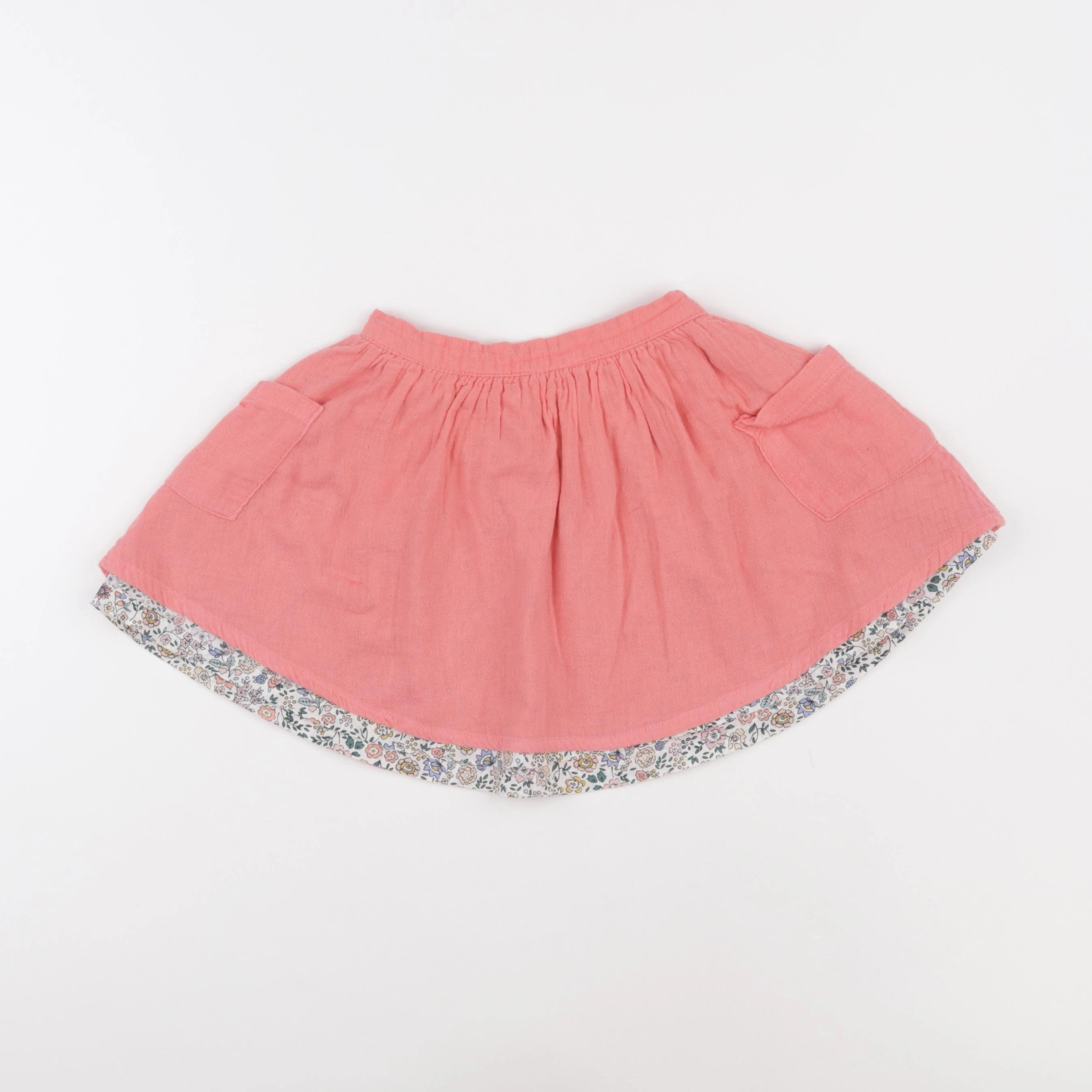 Vertbaudet - jupe réversible rose - 5 ans