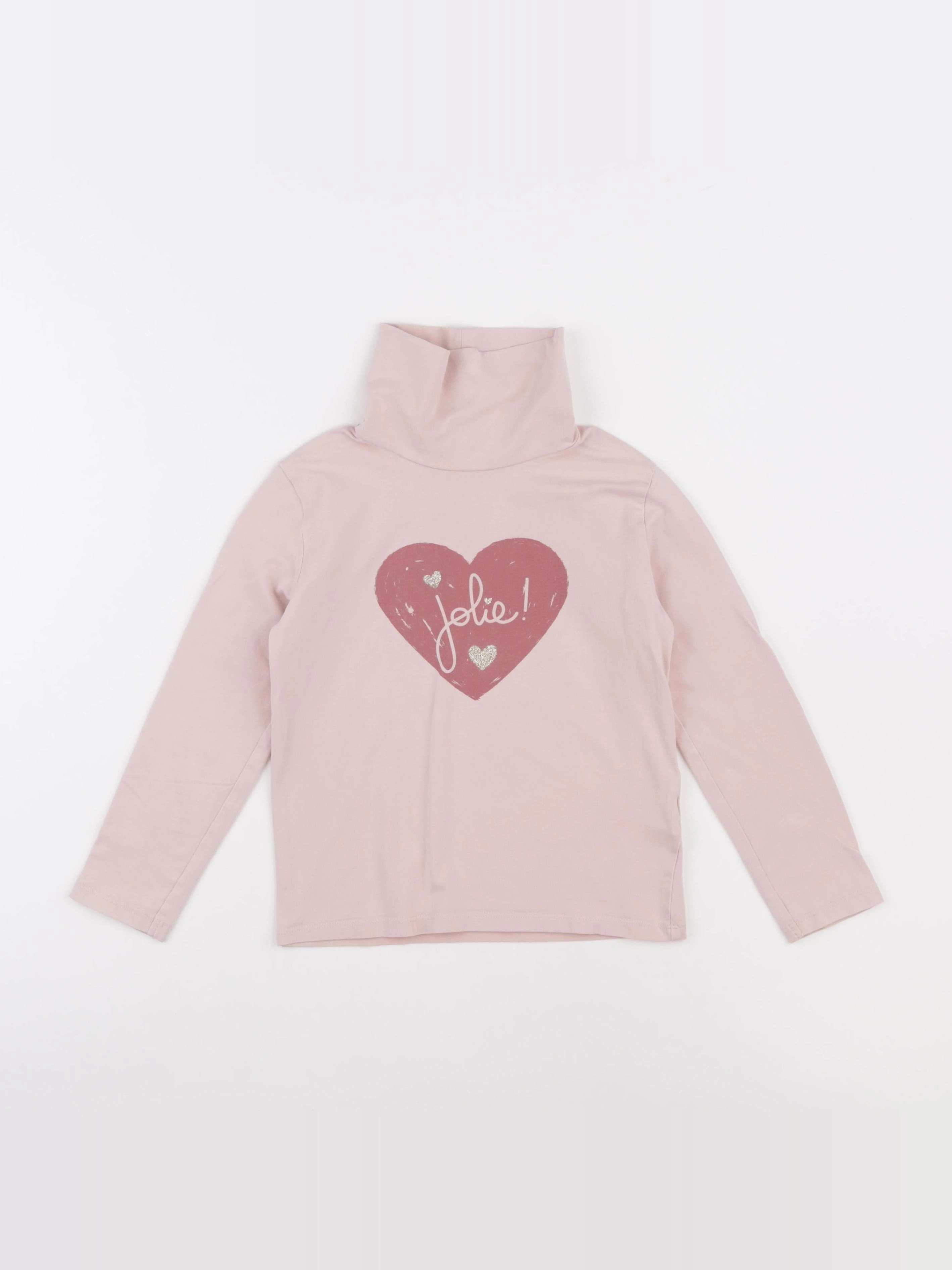 Vertbaudet - sous-pull rose - 6 ans