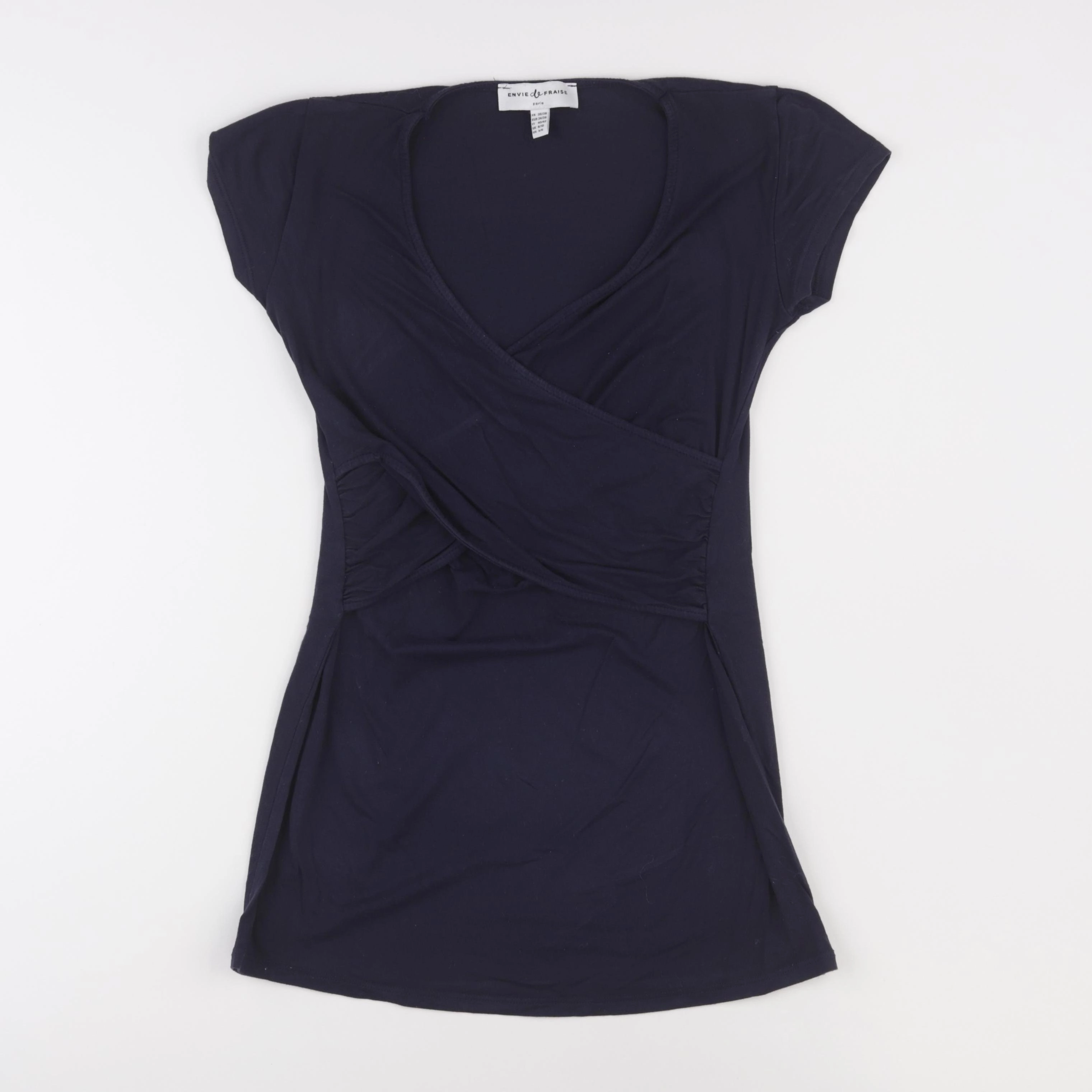 Envie de fraise - tee-shirt grossesse, allaitement bleu - 36 à 38