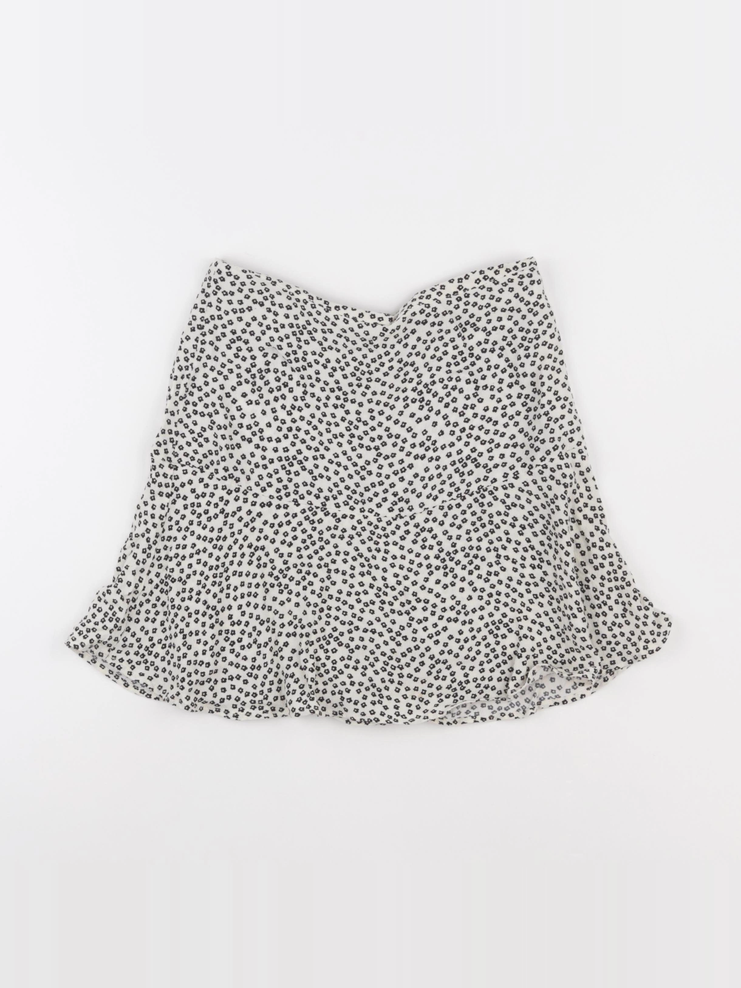 Zara - jupe blanc, noir - 13/14 ans