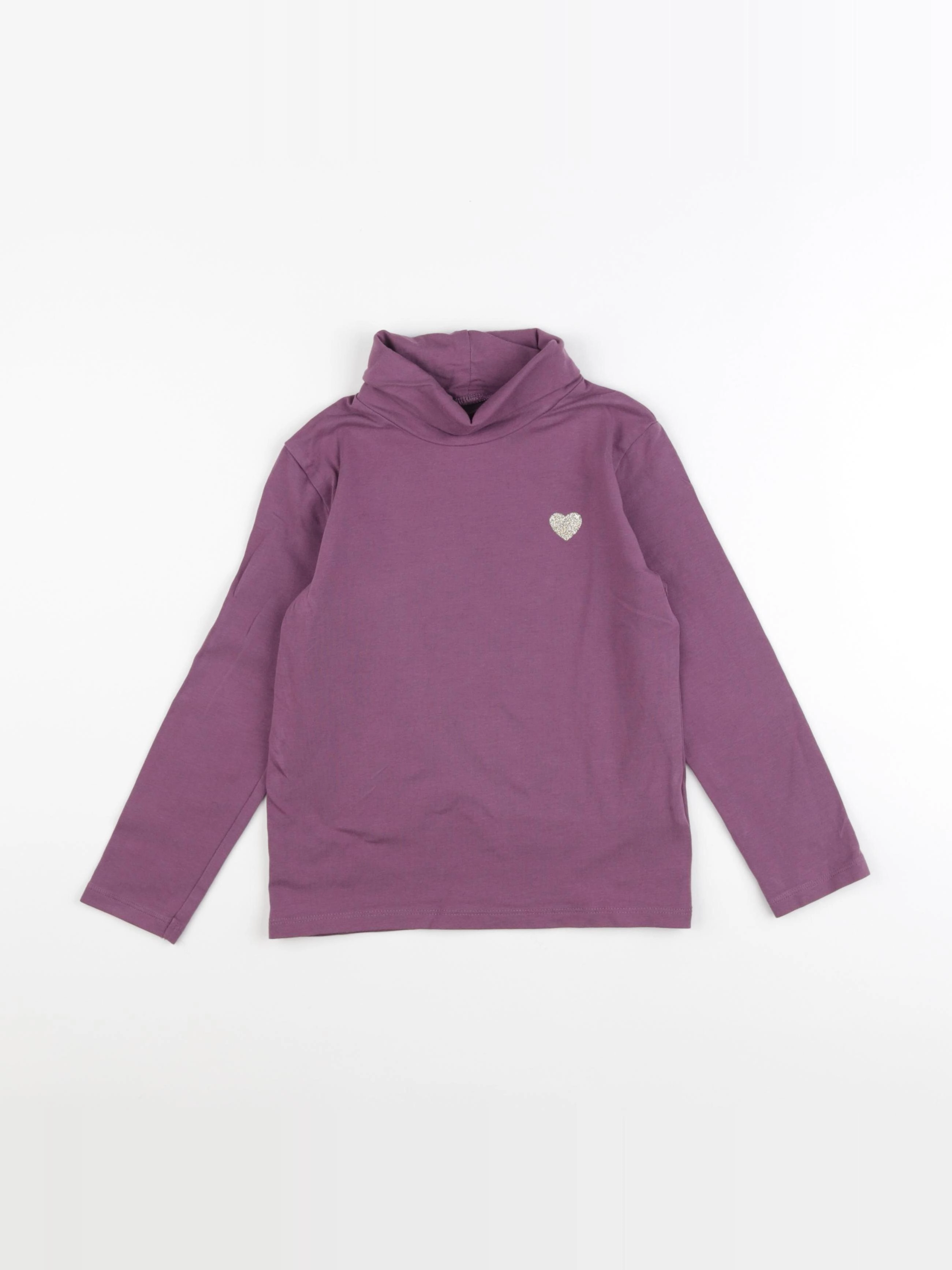 Vertbaudet - sous-pull violet - 6 ans