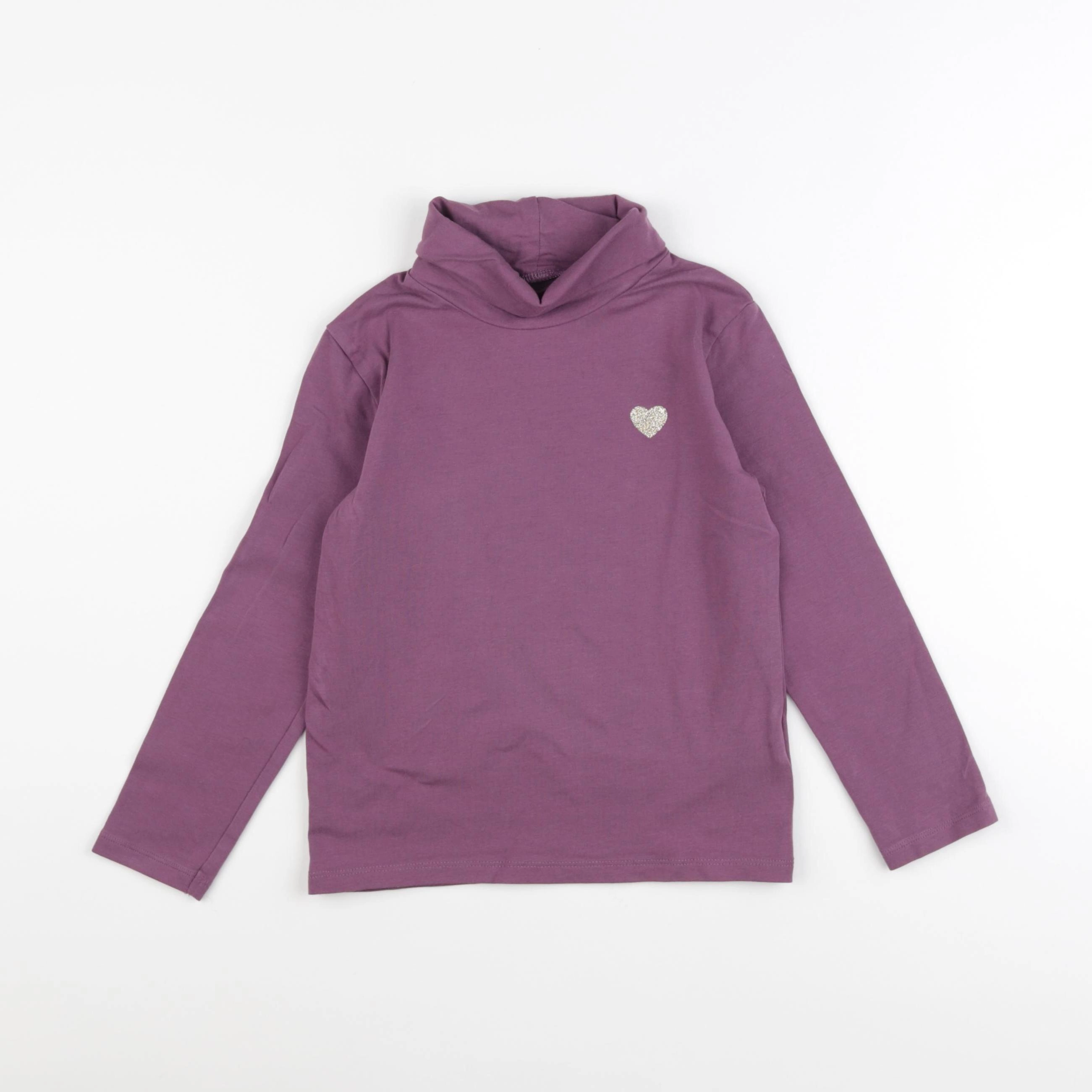 Vertbaudet - sous-pull violet - 6 ans