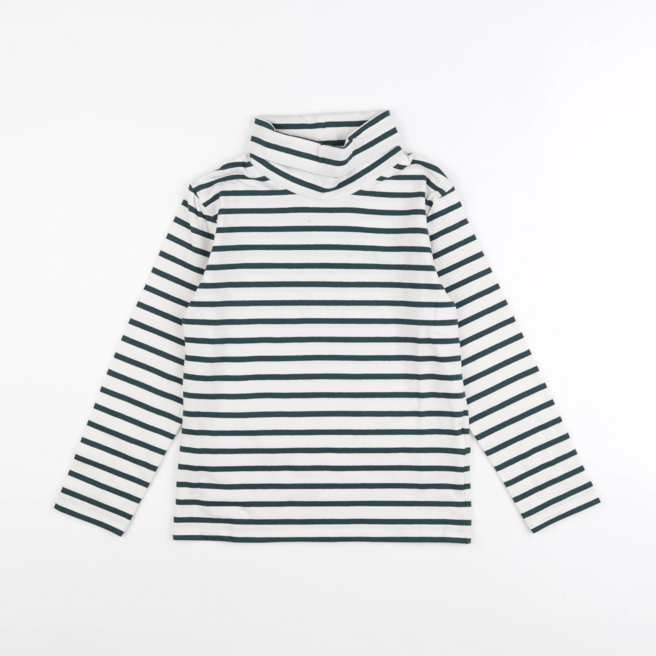 Vertbaudet - sous-pull blanc, vert - 6 ans
