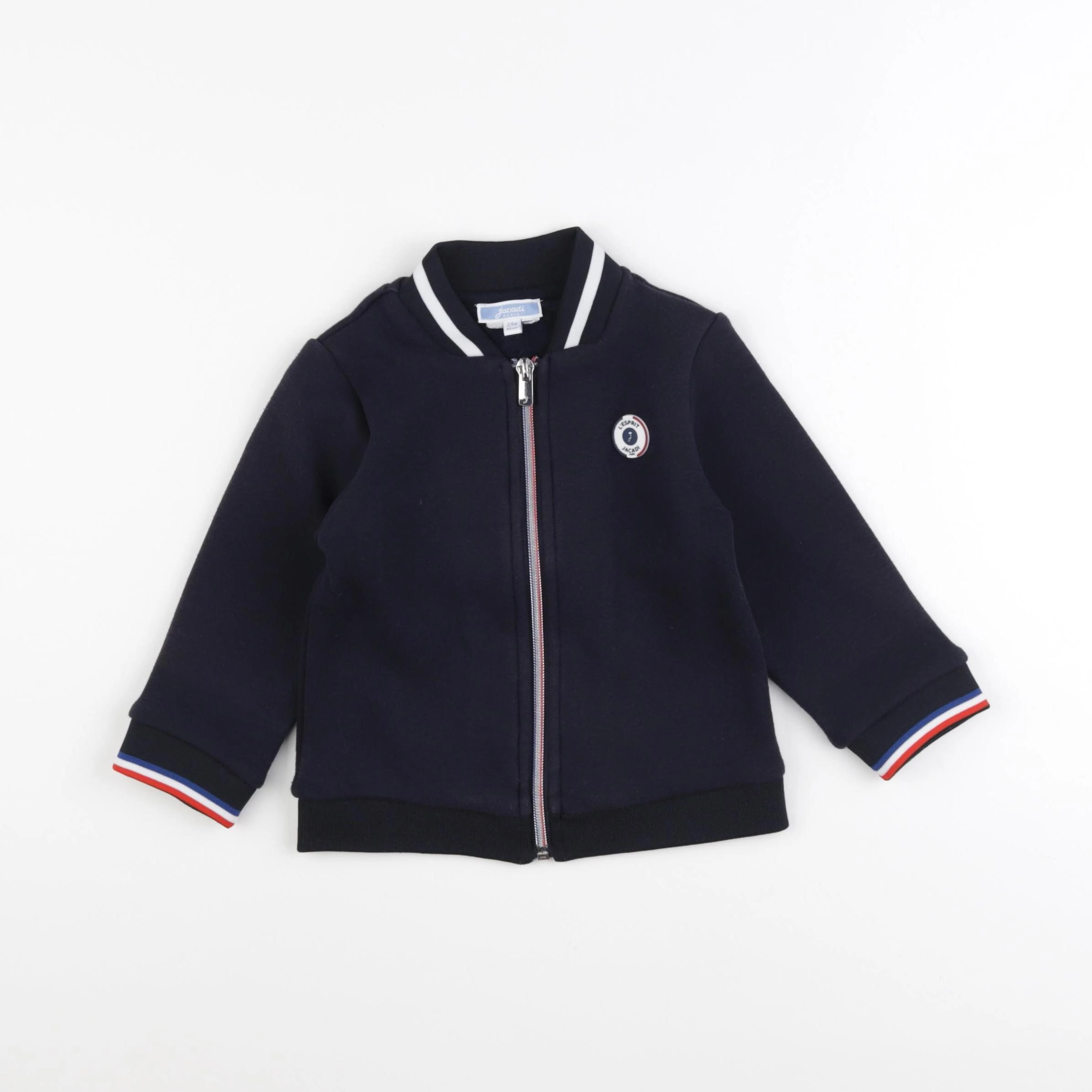 Jacadi - sweat bleu - 24 mois