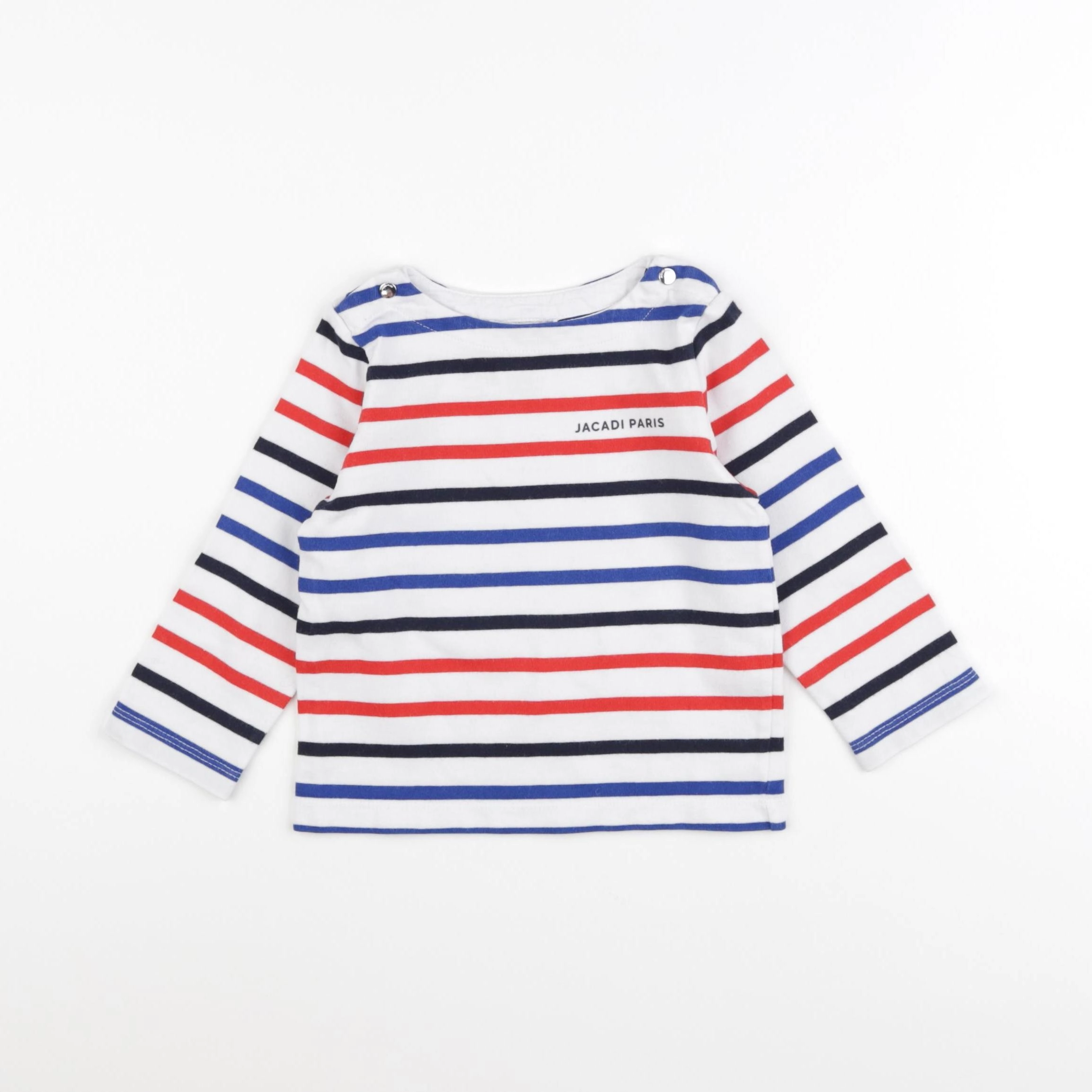 Jacadi - tee-shirt blanc, bleu, rouge - 24 mois