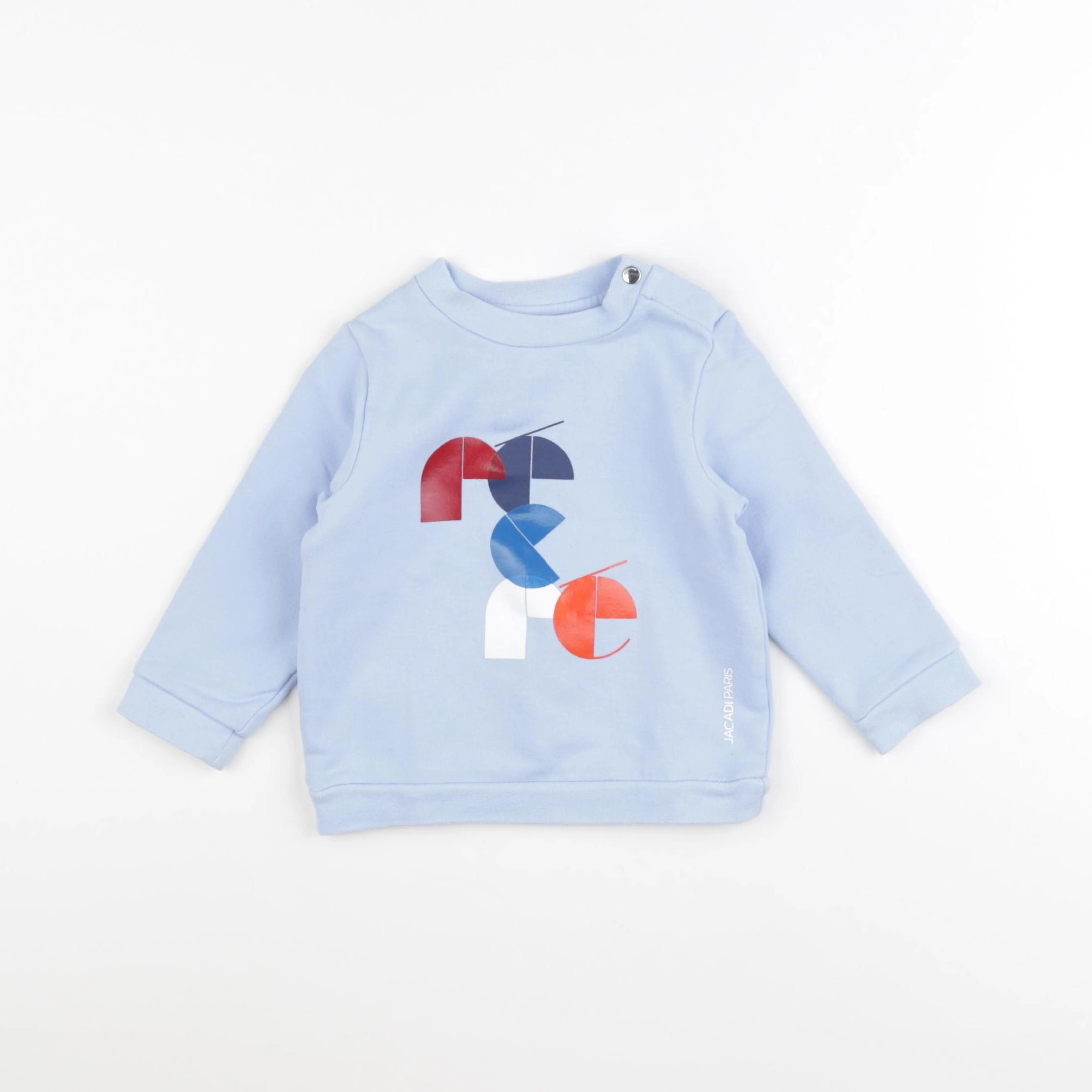 Jacadi - sweat bleu - 12 mois