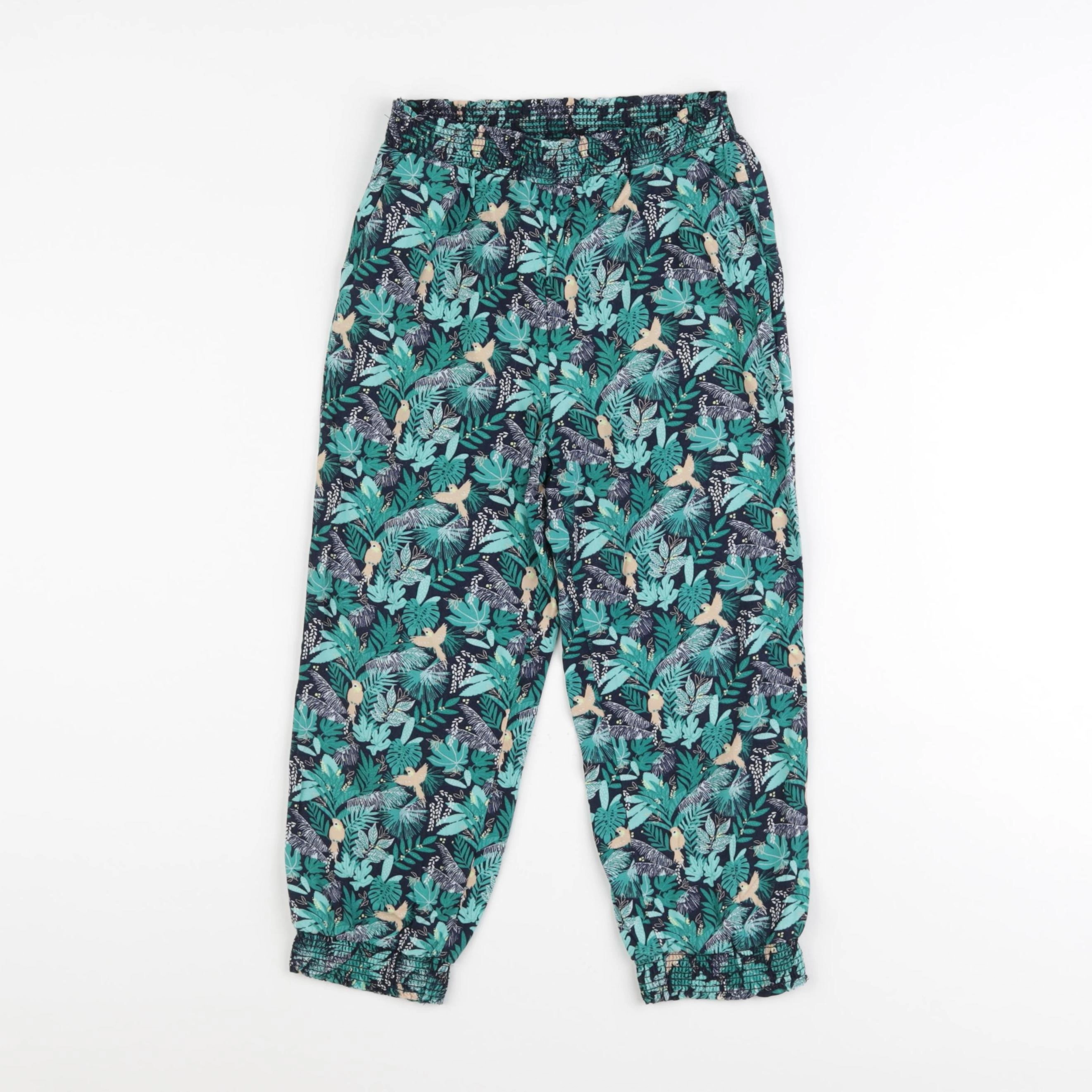 Vertbaudet - pantalon vert - 8 ans