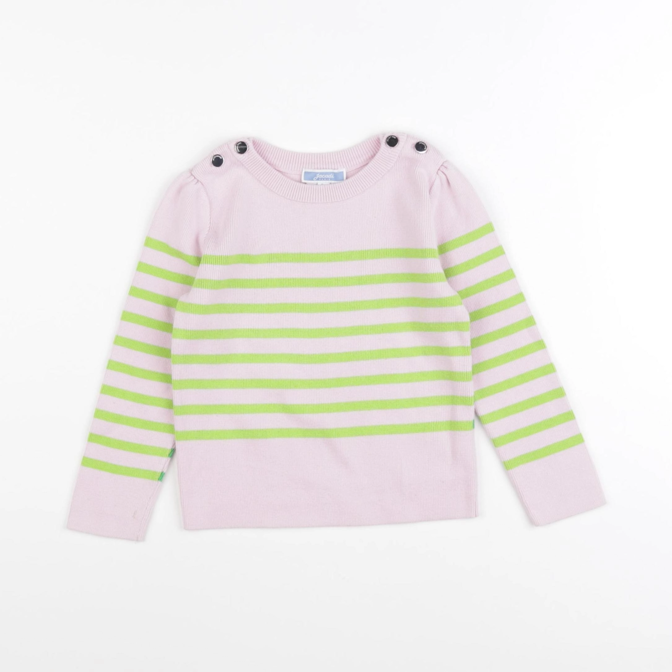 Jacadi - pull rose, vert - 3 ans