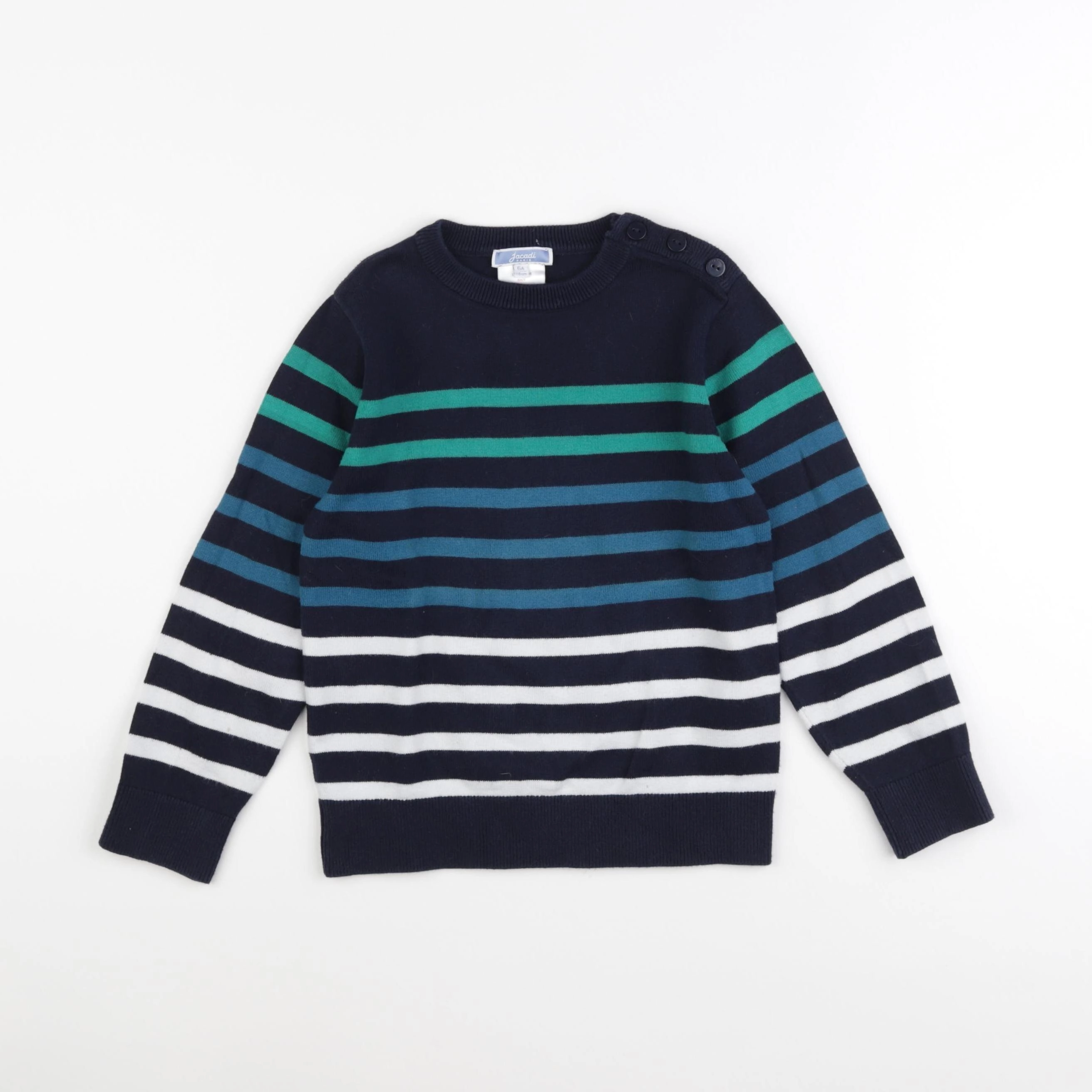 Jacadi - pull bleu, vert - 6 ans