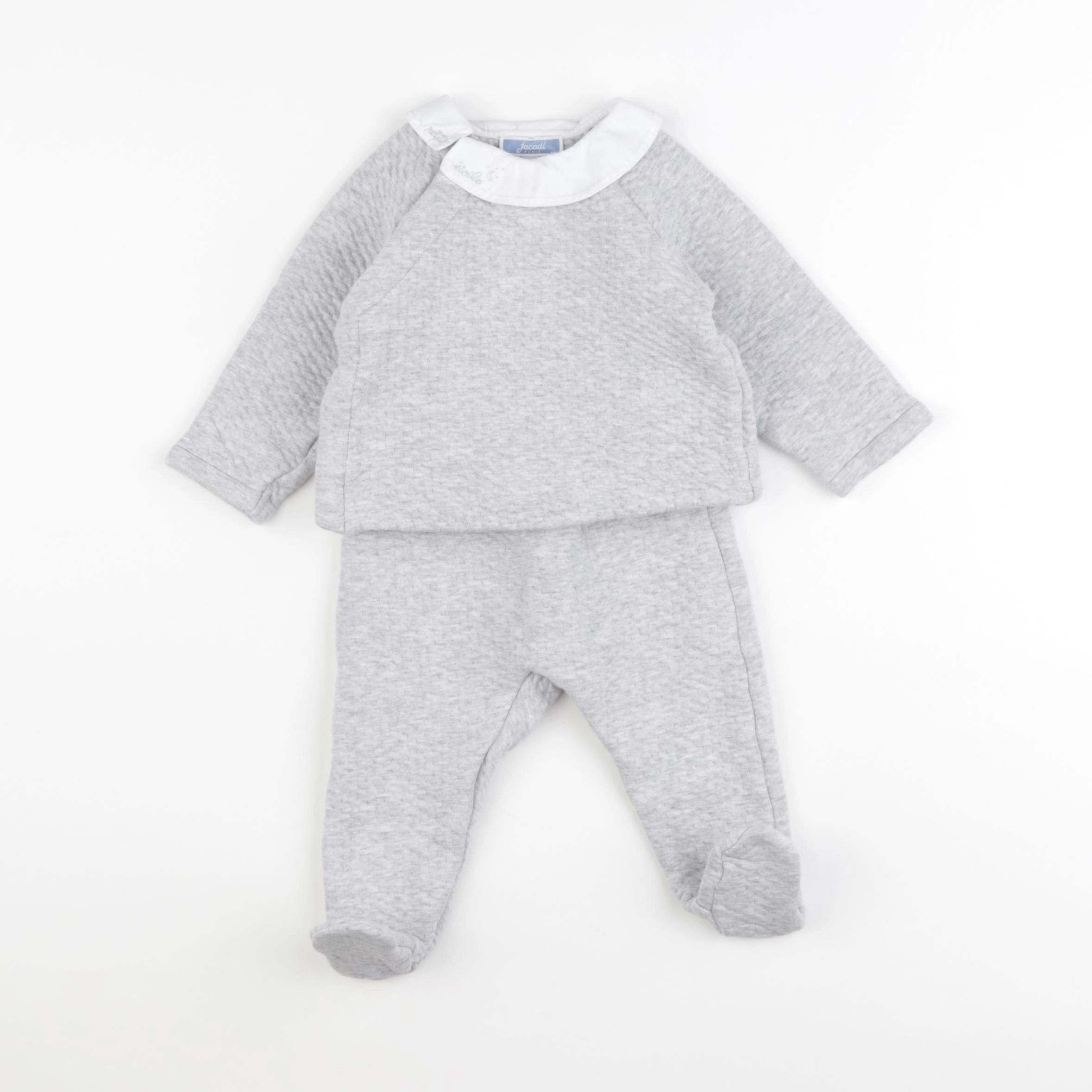 Jacadi - ensemble gris - 12 mois