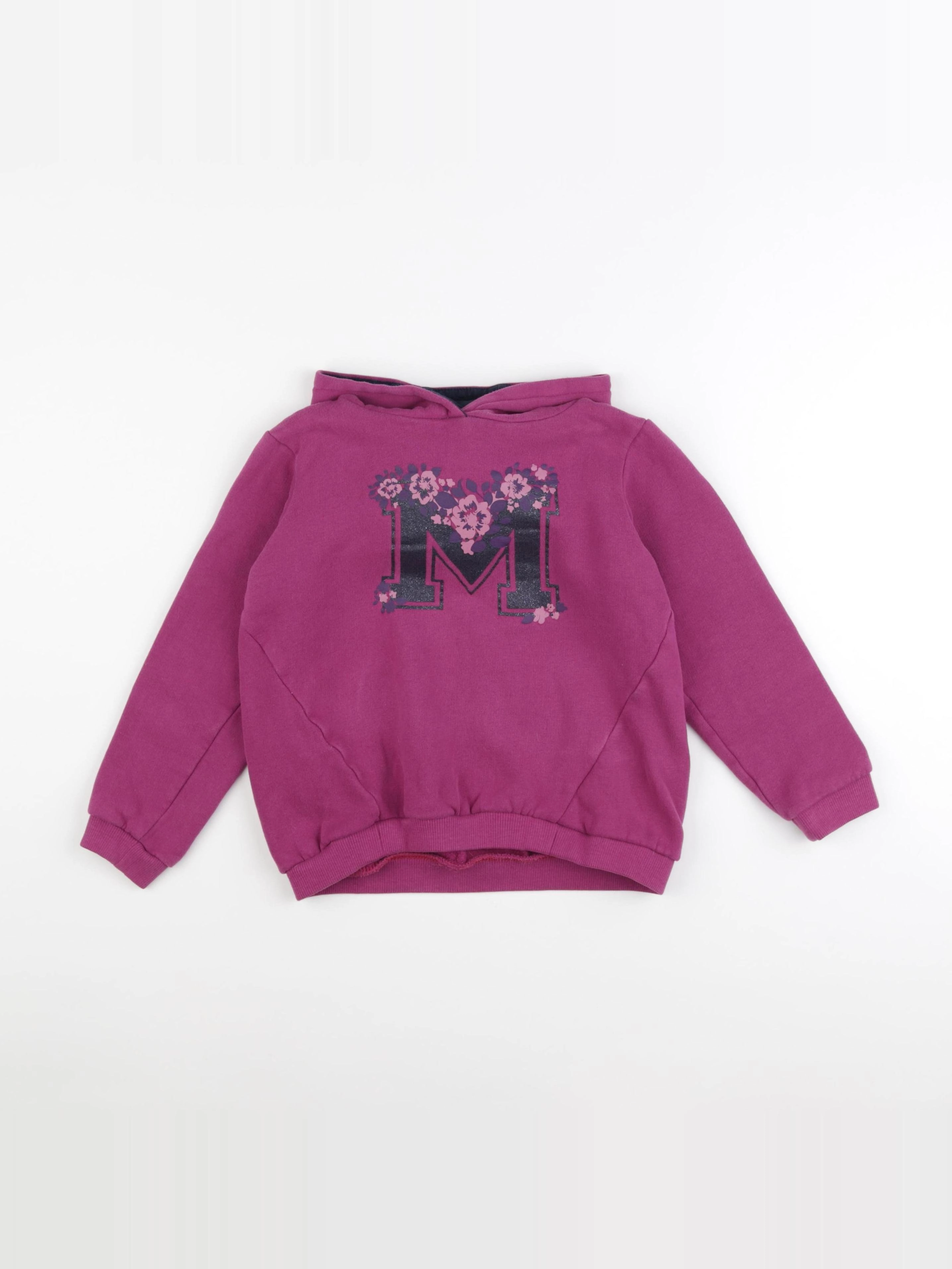 Vertbaudet - sweat violet - 8 ans