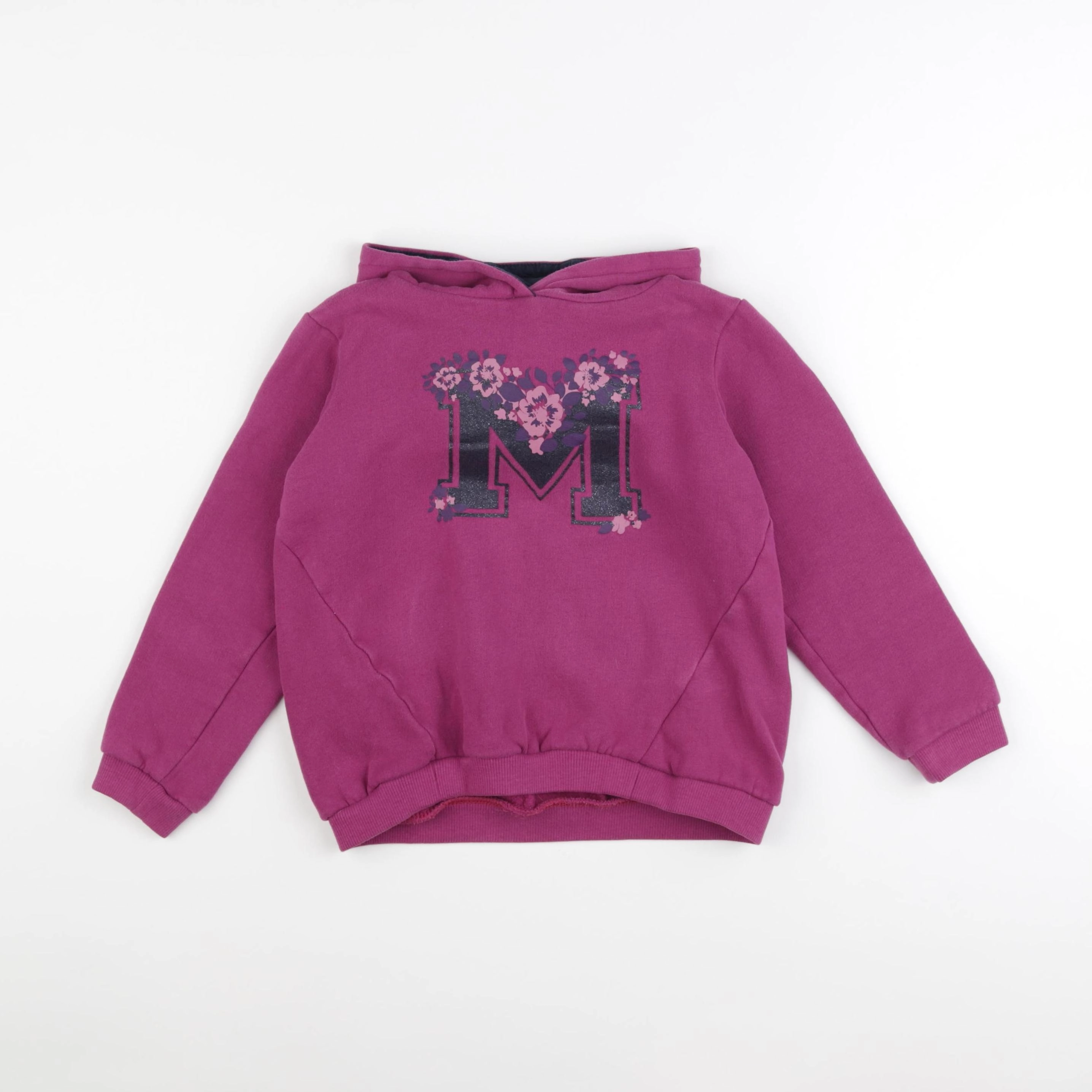 Vertbaudet - sweat violet - 8 ans