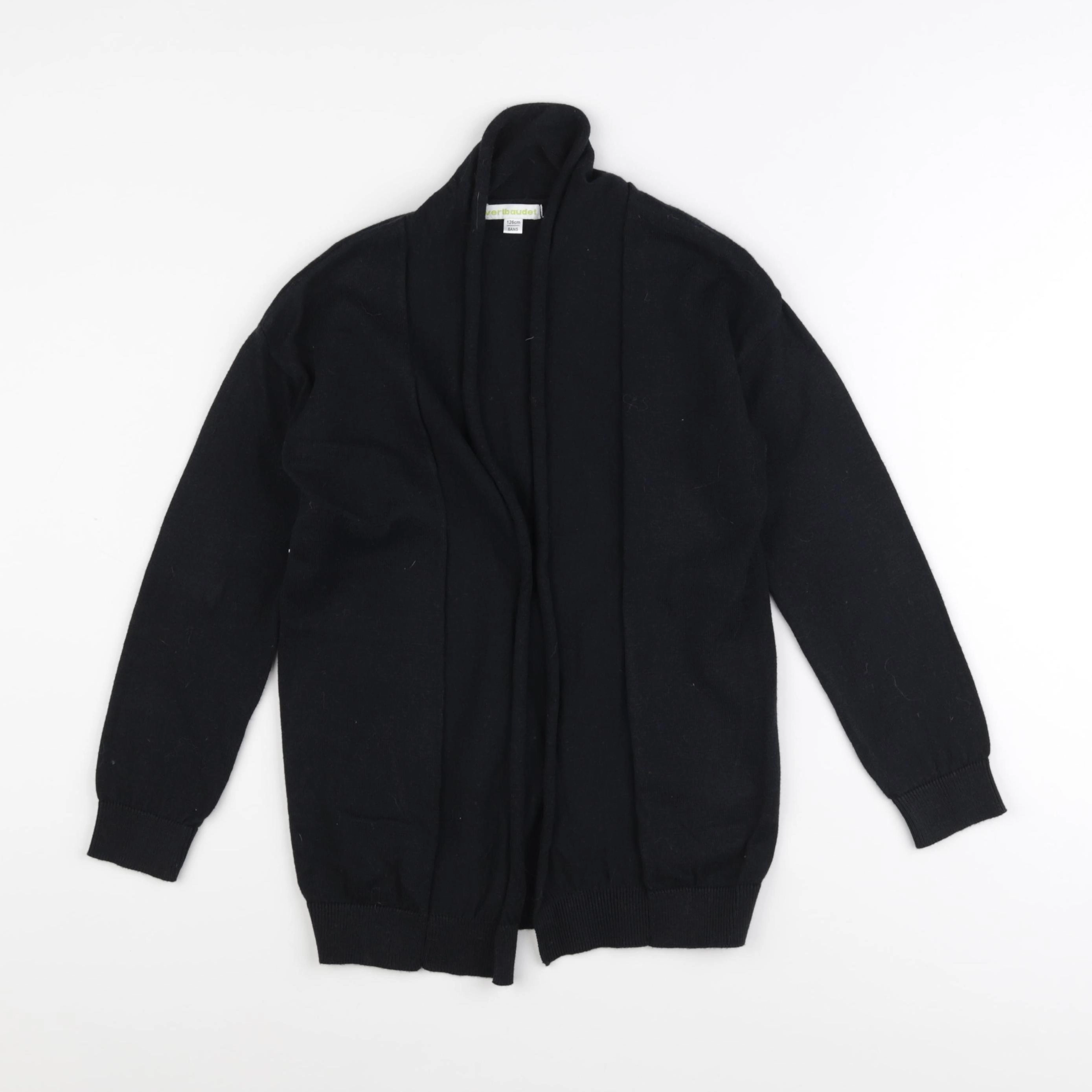 Vertbaudet - gilet noir - 8 ans