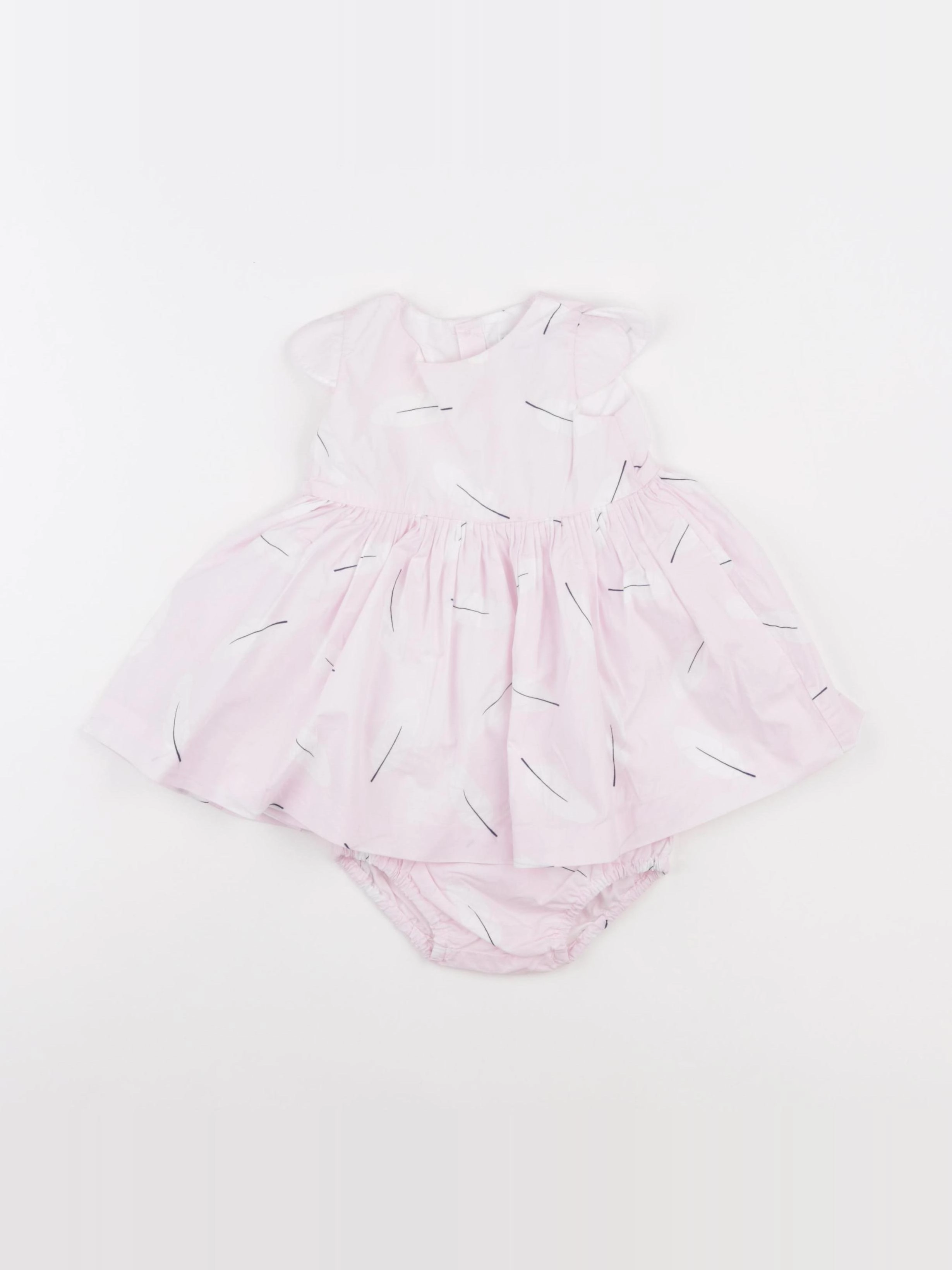 Jacadi - robe rose - 6 mois