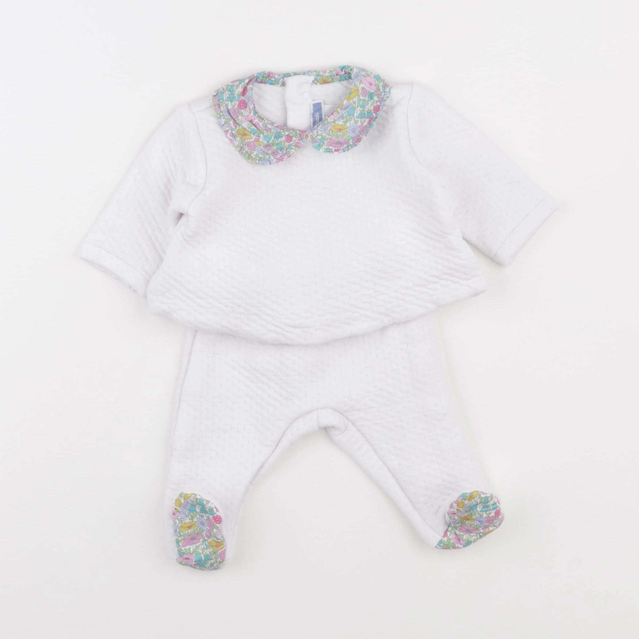 Jacadi - ensemble blanc - 3 mois