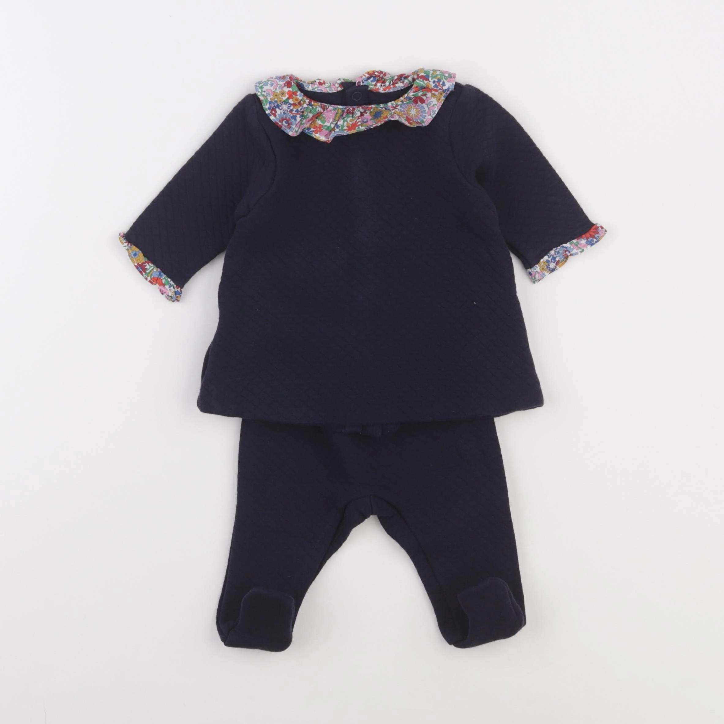 Jacadi - ensemble bleu - 3 mois