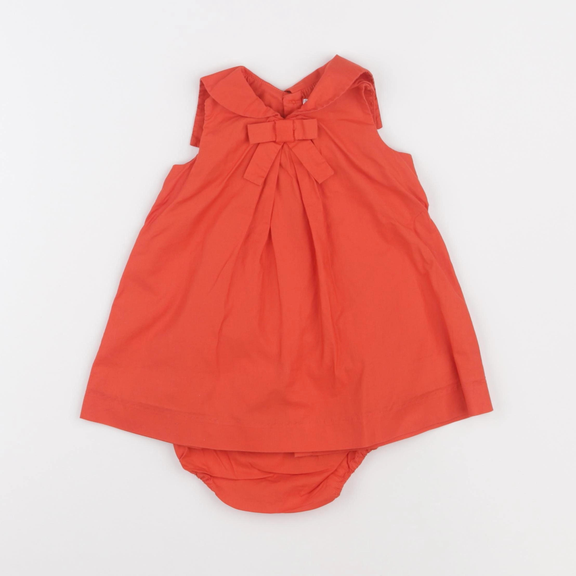 Jacadi - robe orange - 6 mois