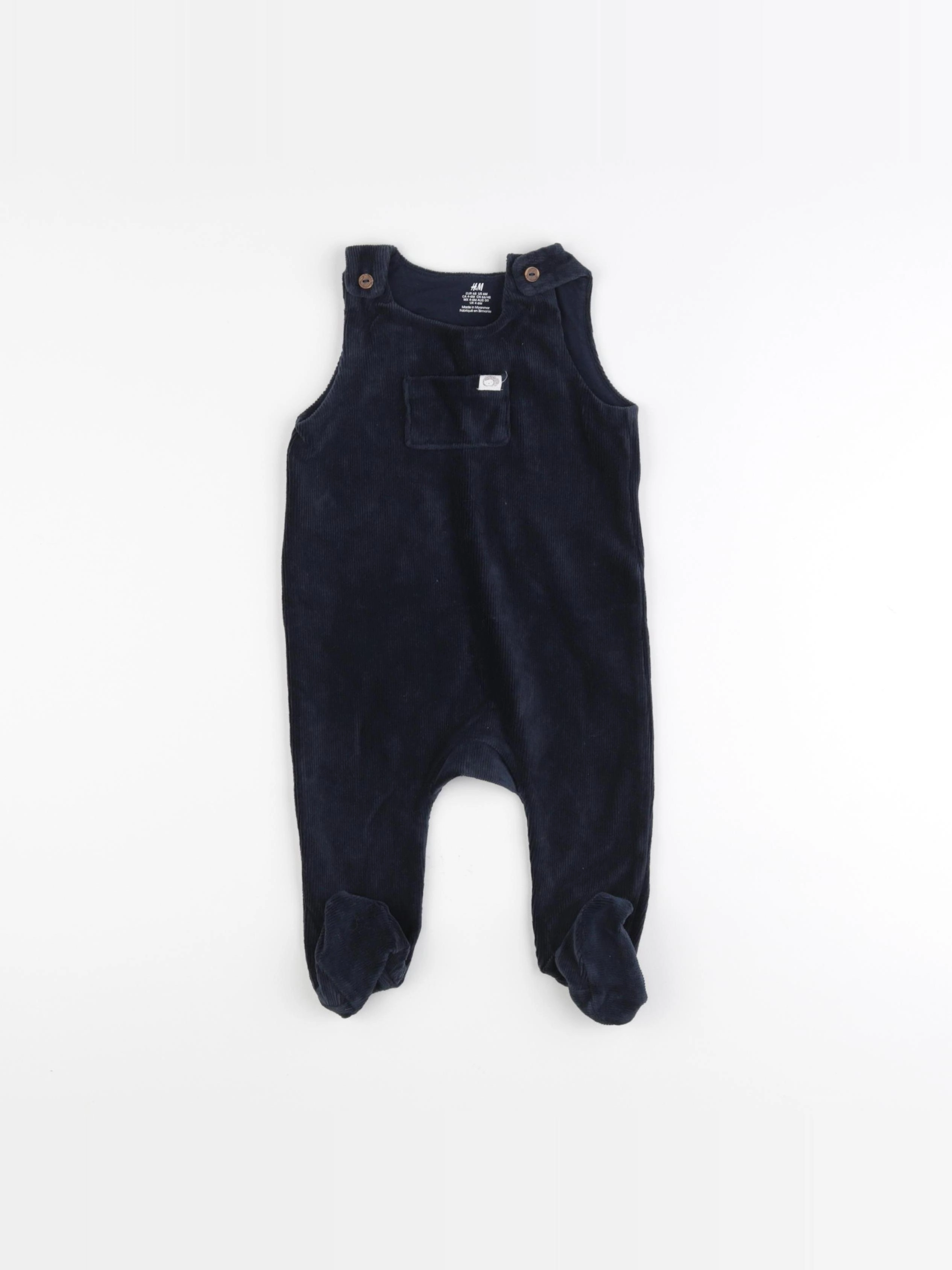 H&M - combinaison bleu - 6 mois