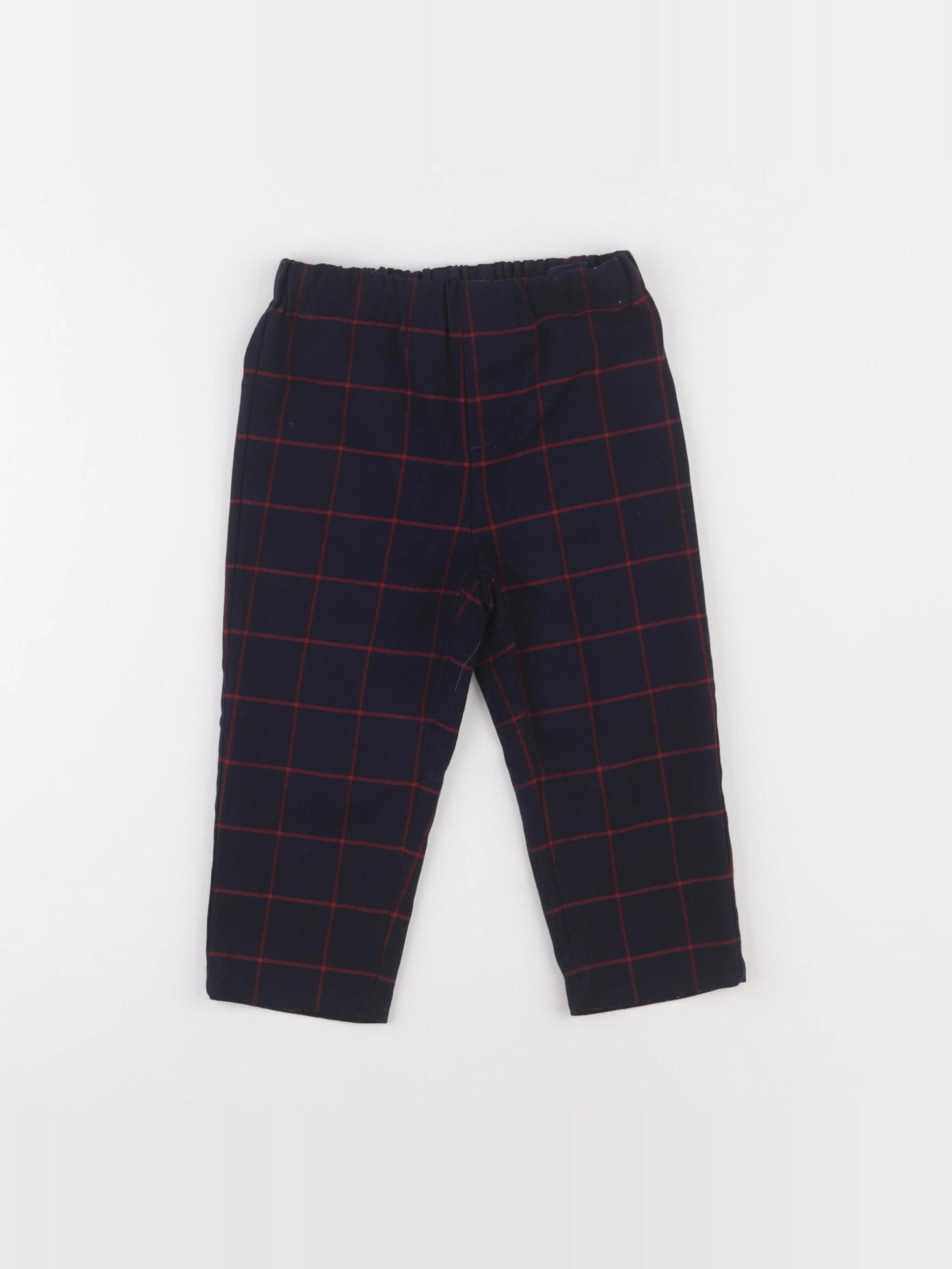 Jacadi - pantalon bleu, rouge - 24 mois
