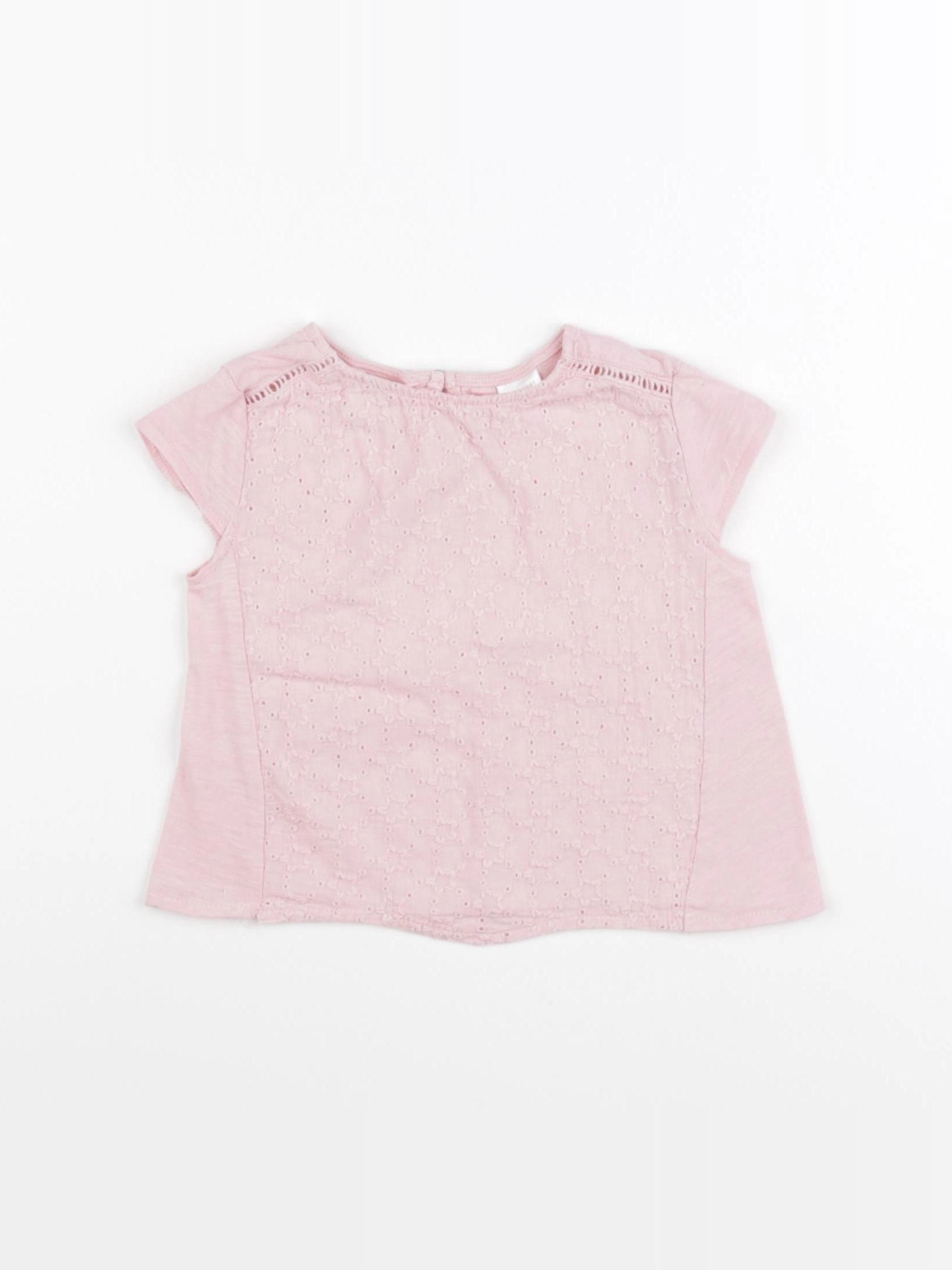 Zara - tee-shirt rose - 6/9 mois