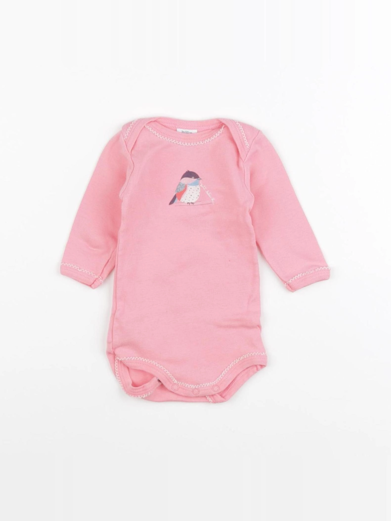 Petit Bateau - body rose - 3 mois