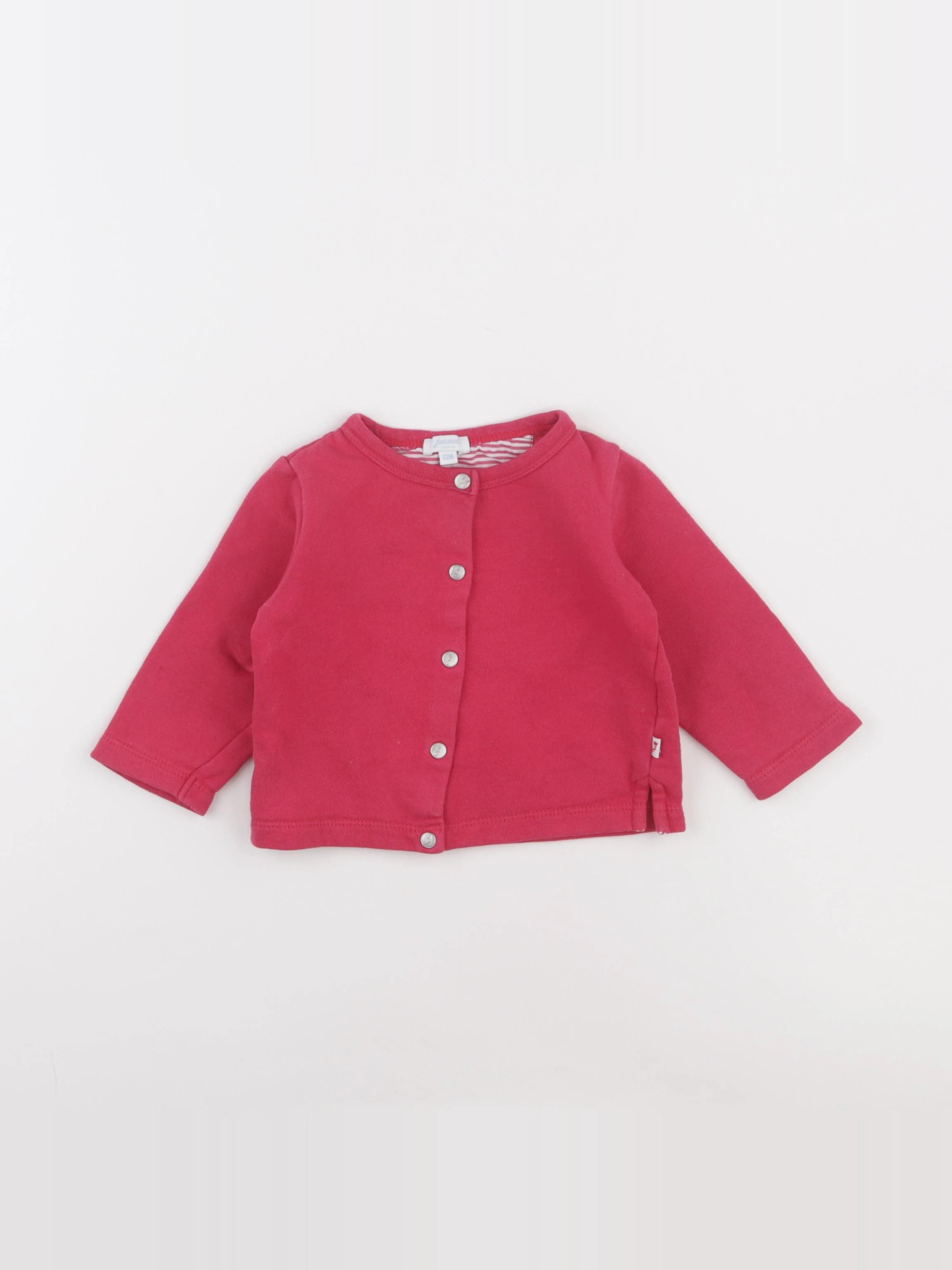 Jacadi - sweat rose - 12 mois