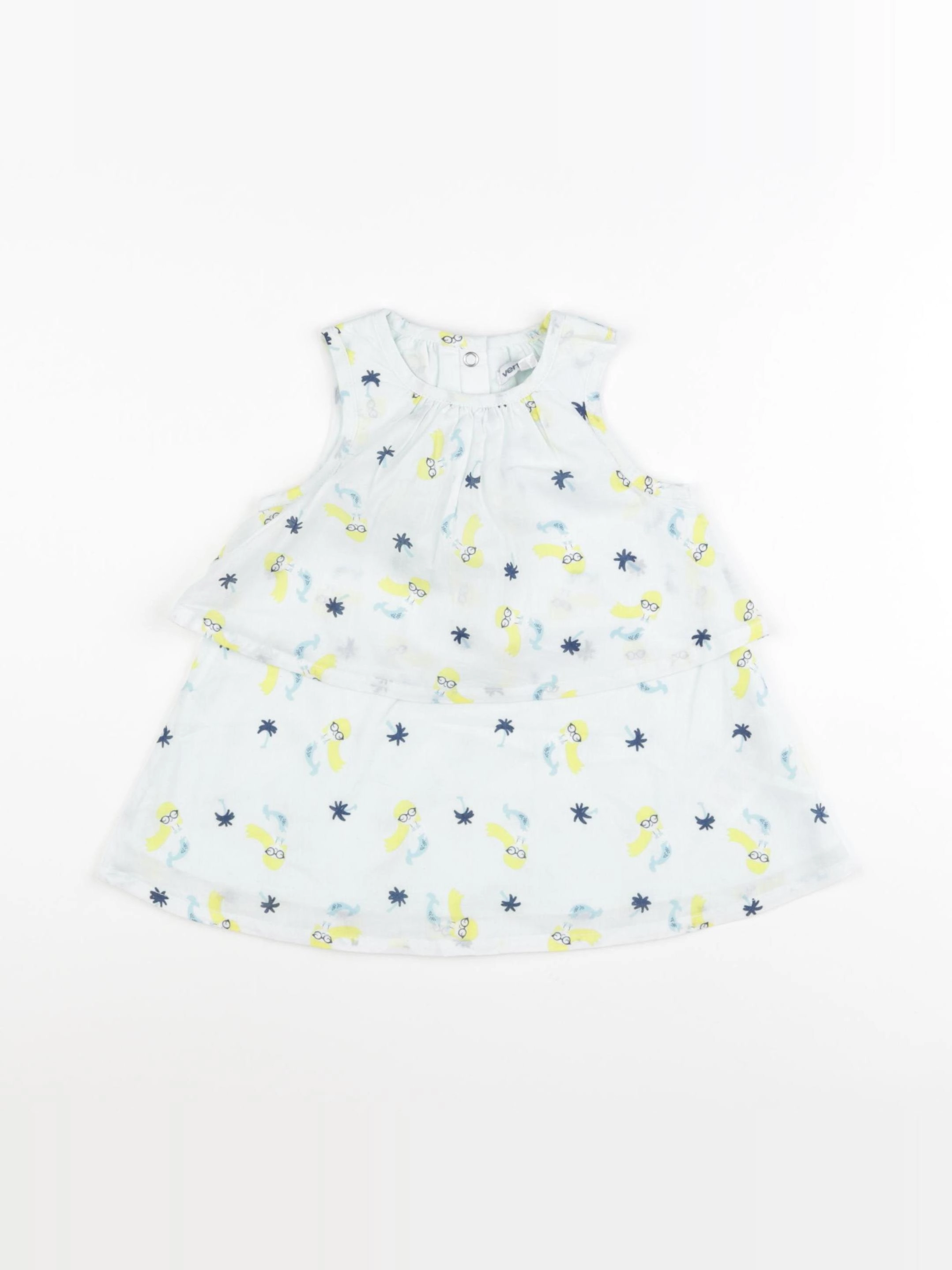 Vertbaudet - robe bleu - 9 mois