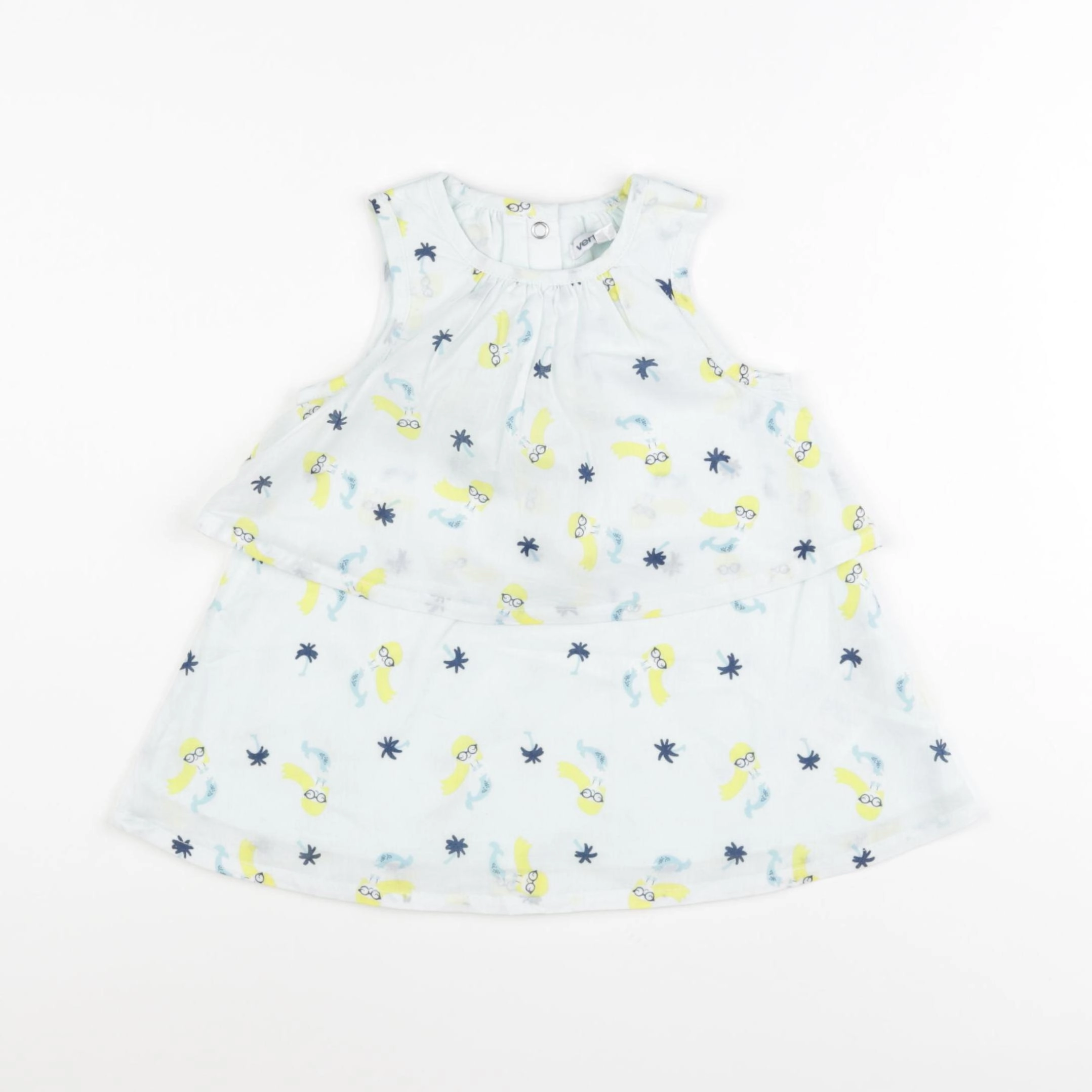 Vertbaudet - robe bleu - 9 mois