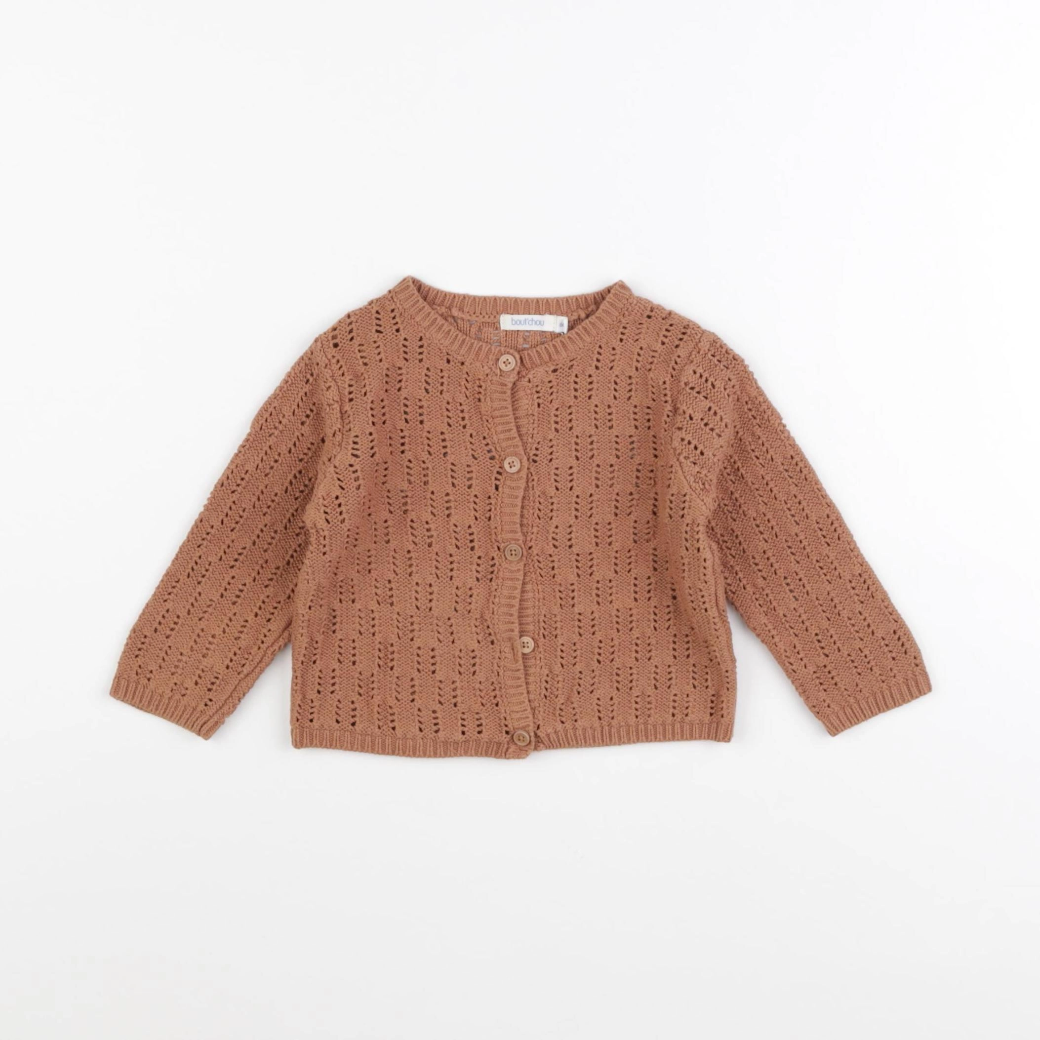 Boutchou - gilet marron - 6 mois