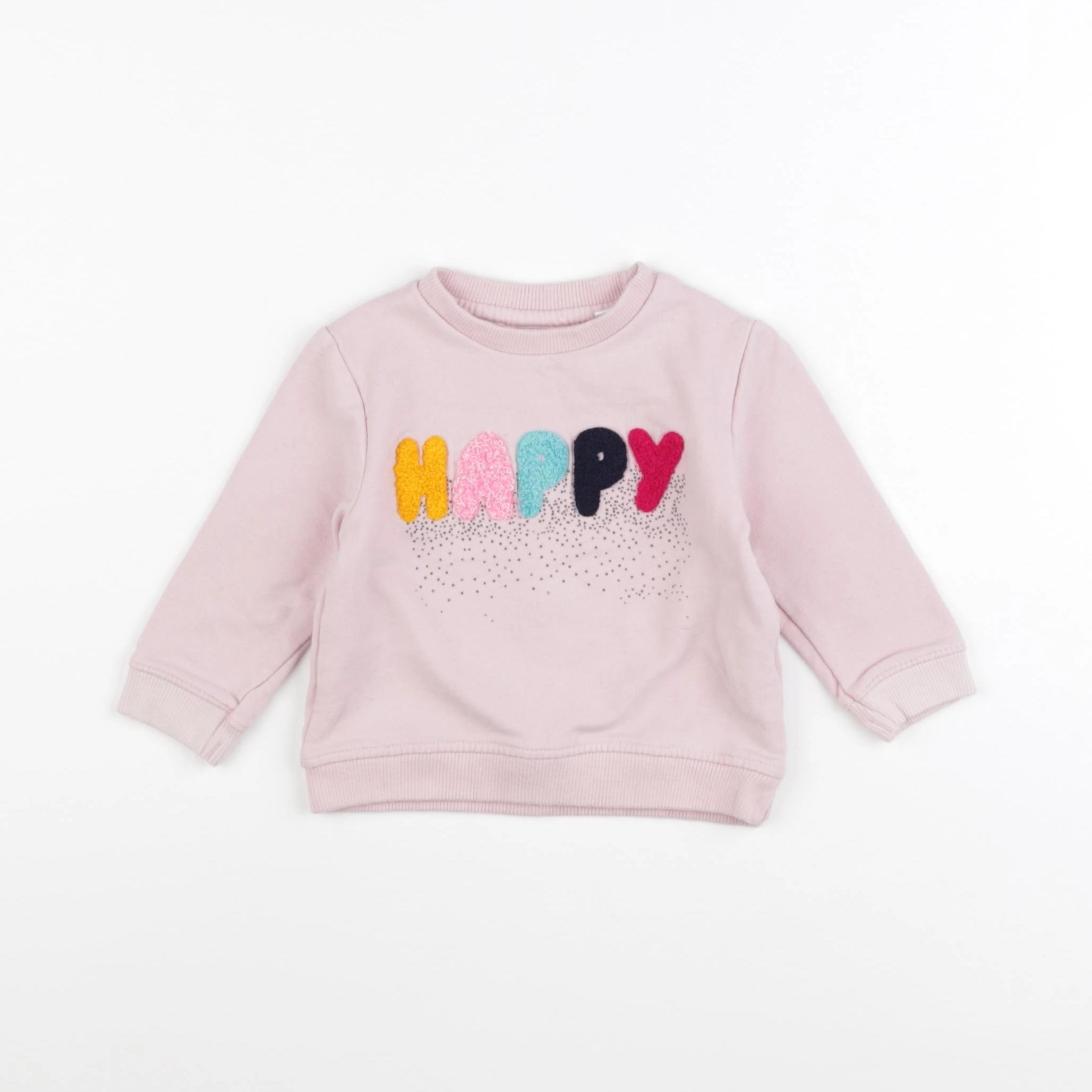 Zara - sweat rose - 3/6 mois