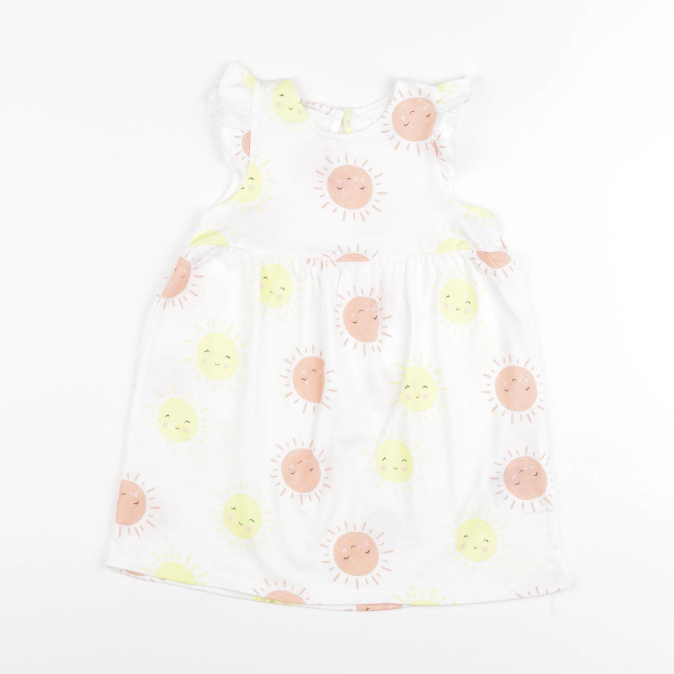 H&M - robe blanc - 12 mois