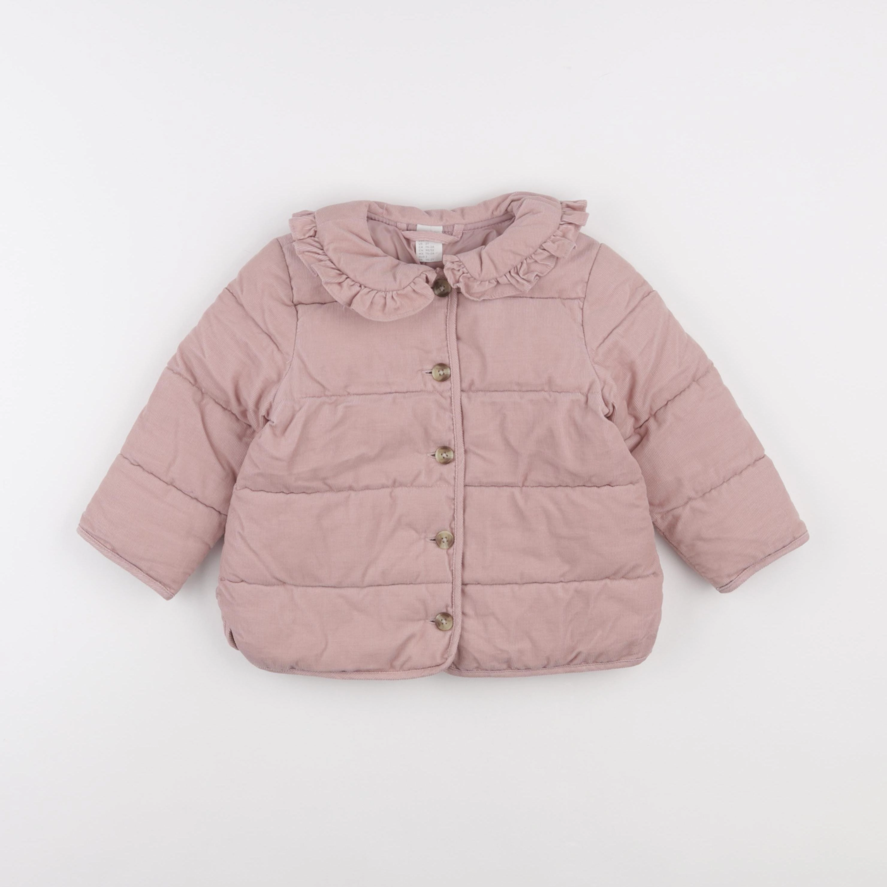 H&M - doudoune rose - 18/24 mois
