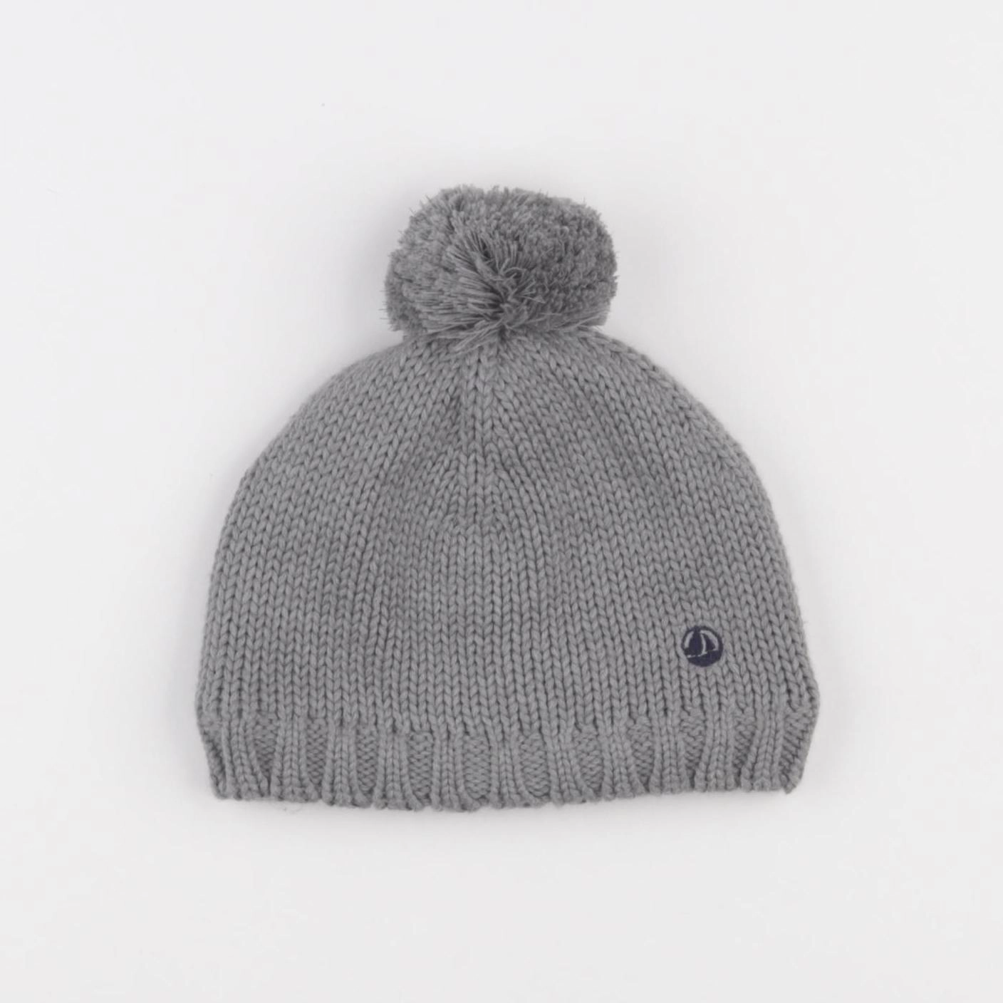 Petit Bateau - bonnet gris - 3/4 ans