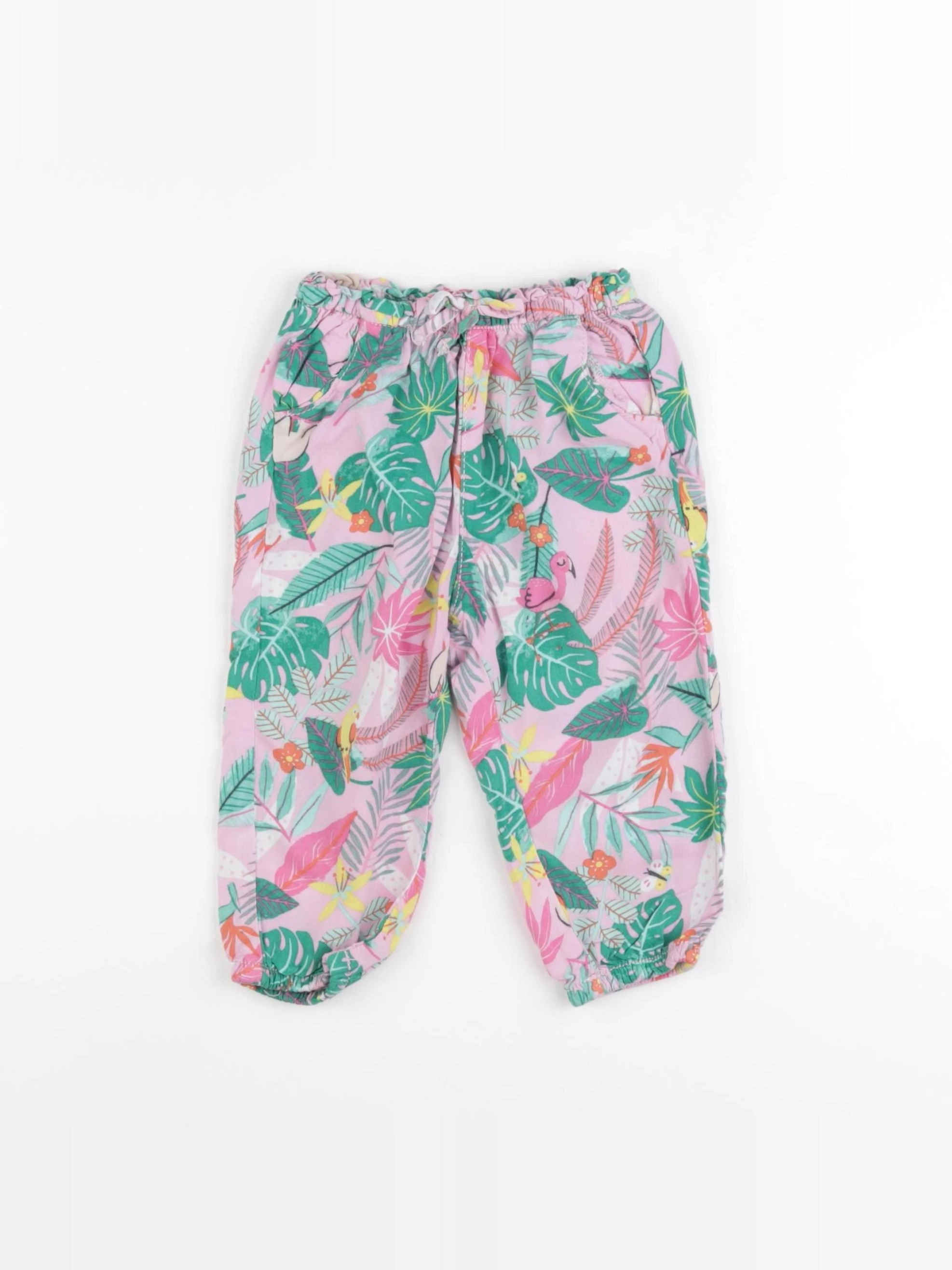 H&M - pantalon rose - 9/12 mois