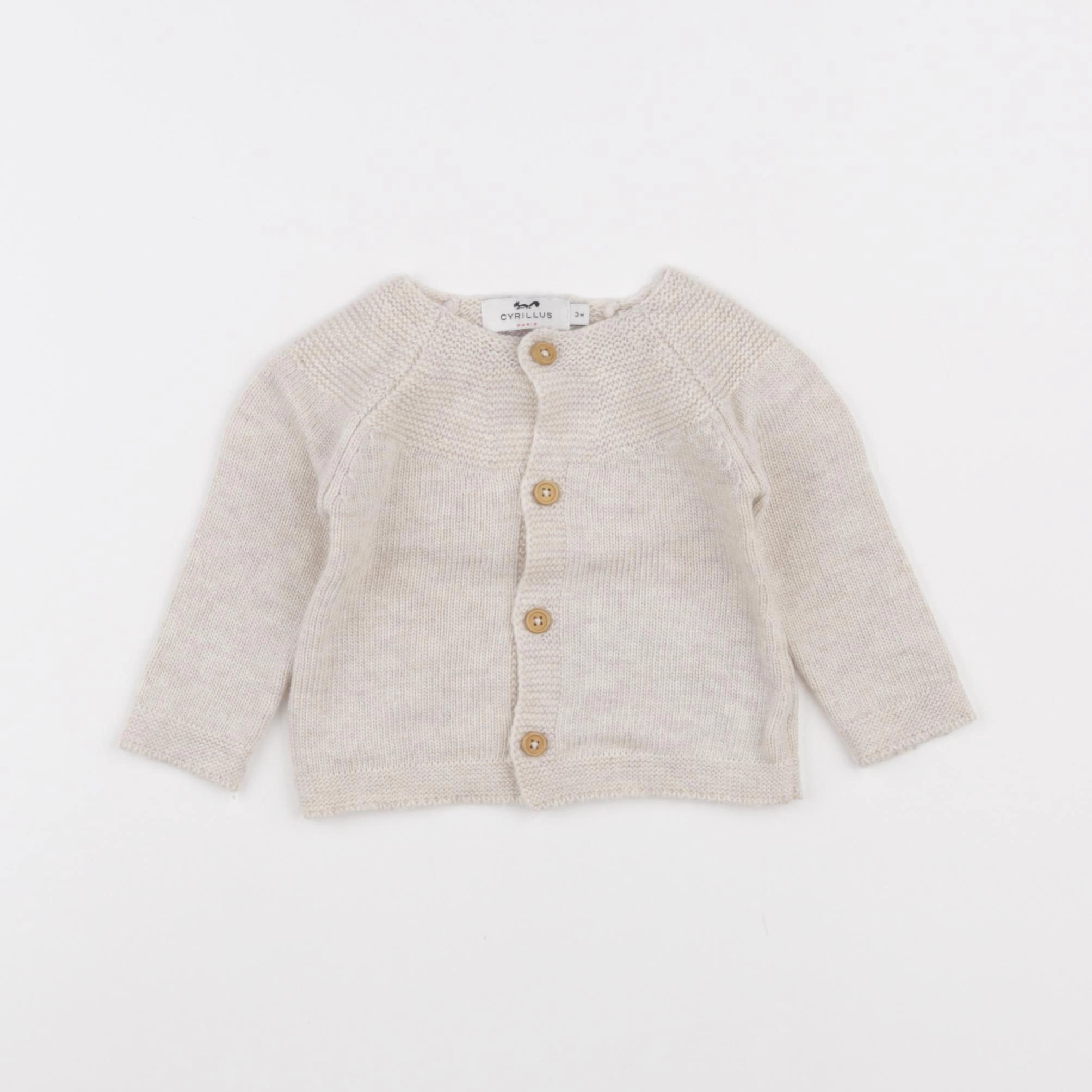 Cyrillus - gilet beige - 3 mois