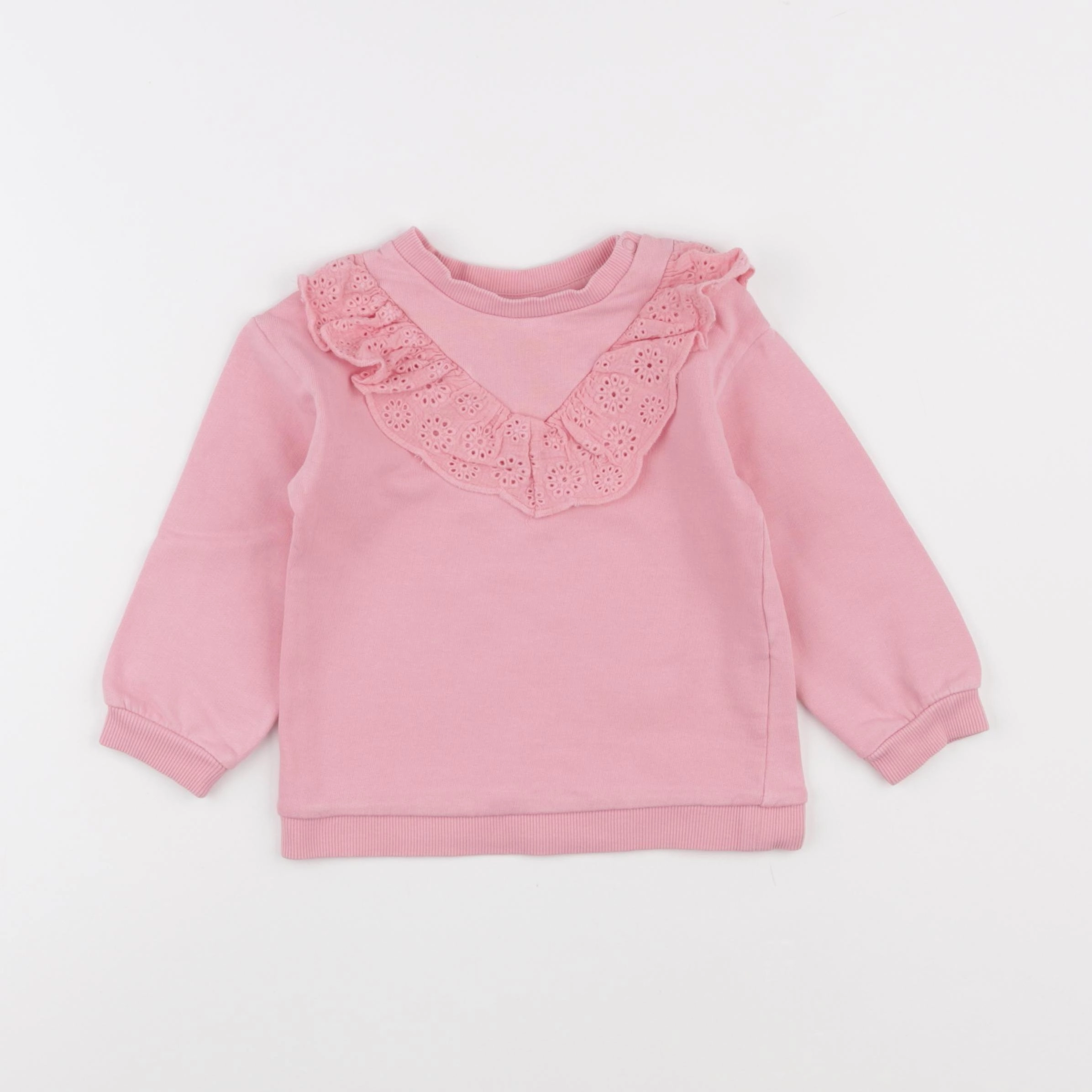 H&M - sweat rose - 18 mois