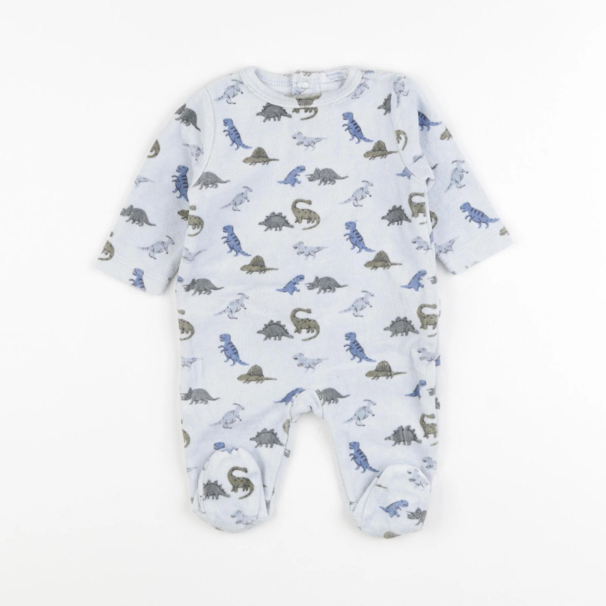 Boutchou - pyjama velours bleu - 1 mois