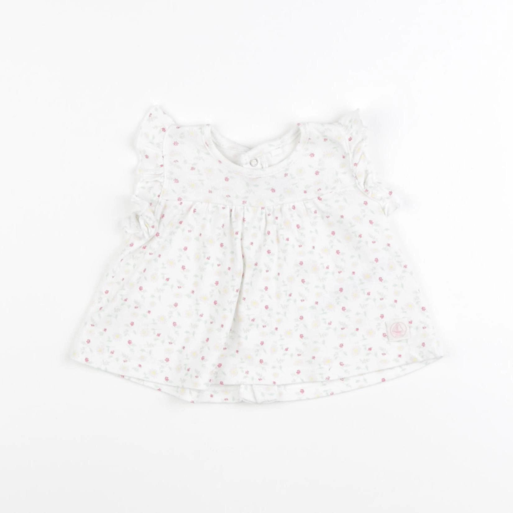 Petit Bateau - tee-shirt blanc - 1 mois