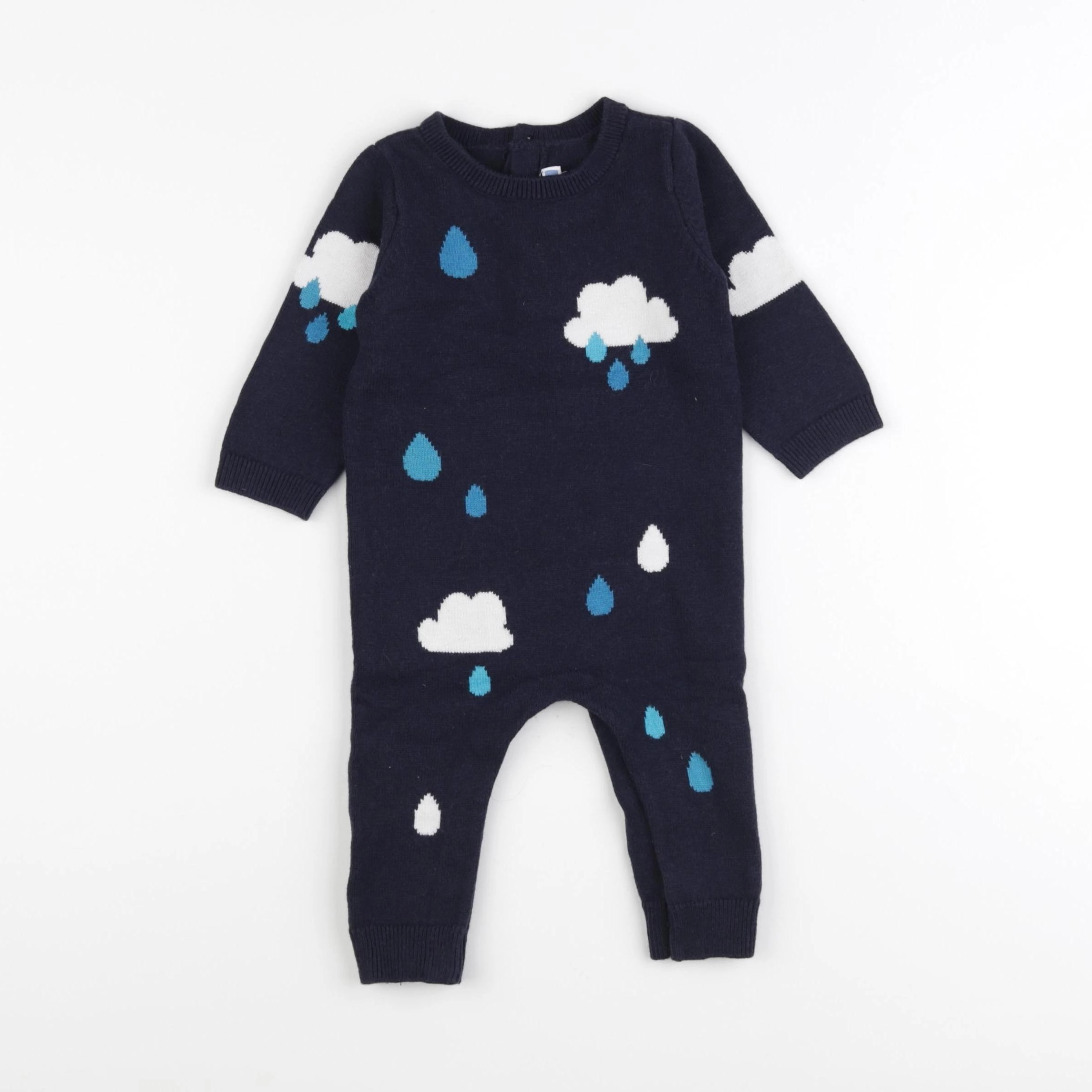 Jacadi - combinaison bleu - 6 mois