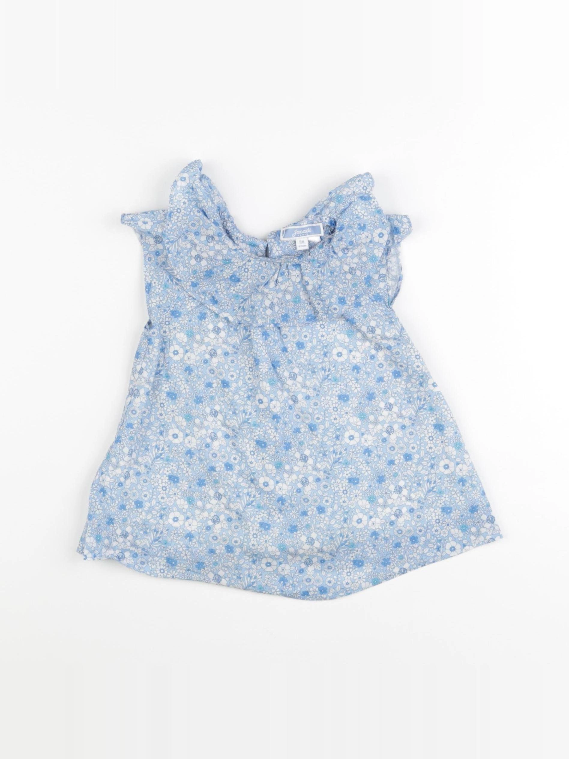 Jacadi - blouse liberty bleu - 6 mois