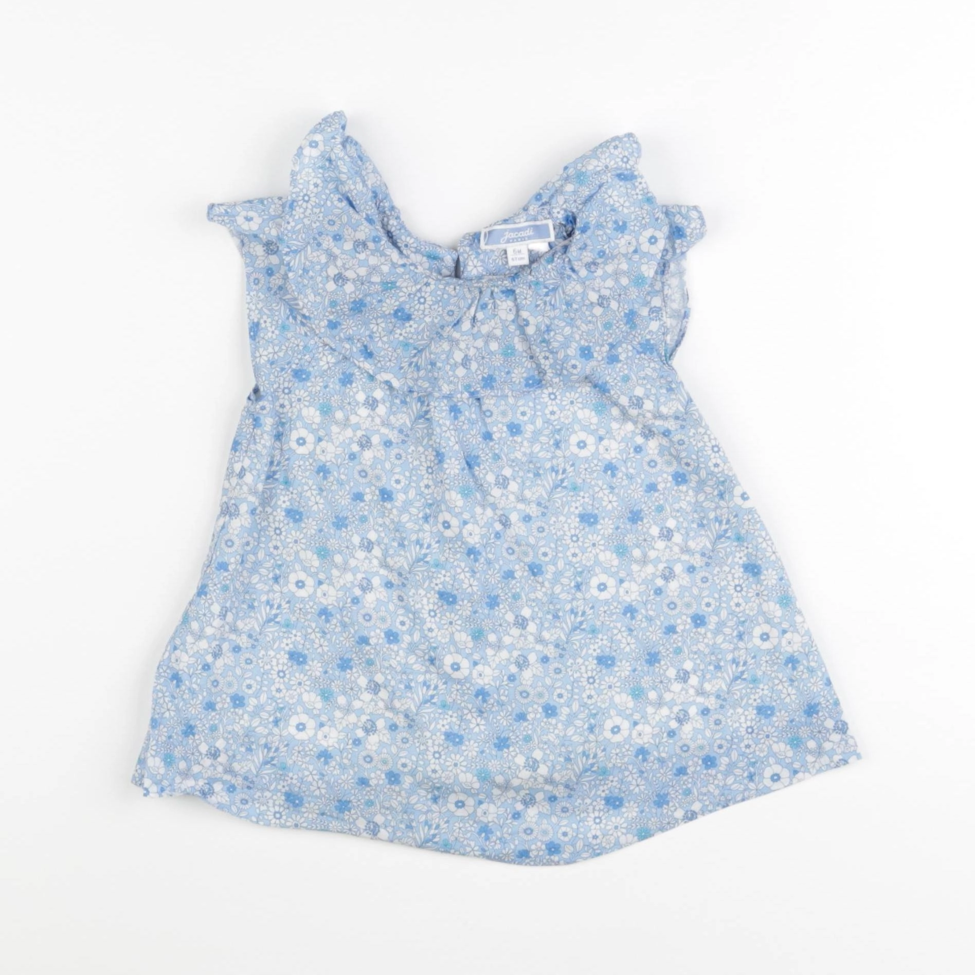 Jacadi - blouse liberty bleu - 6 mois