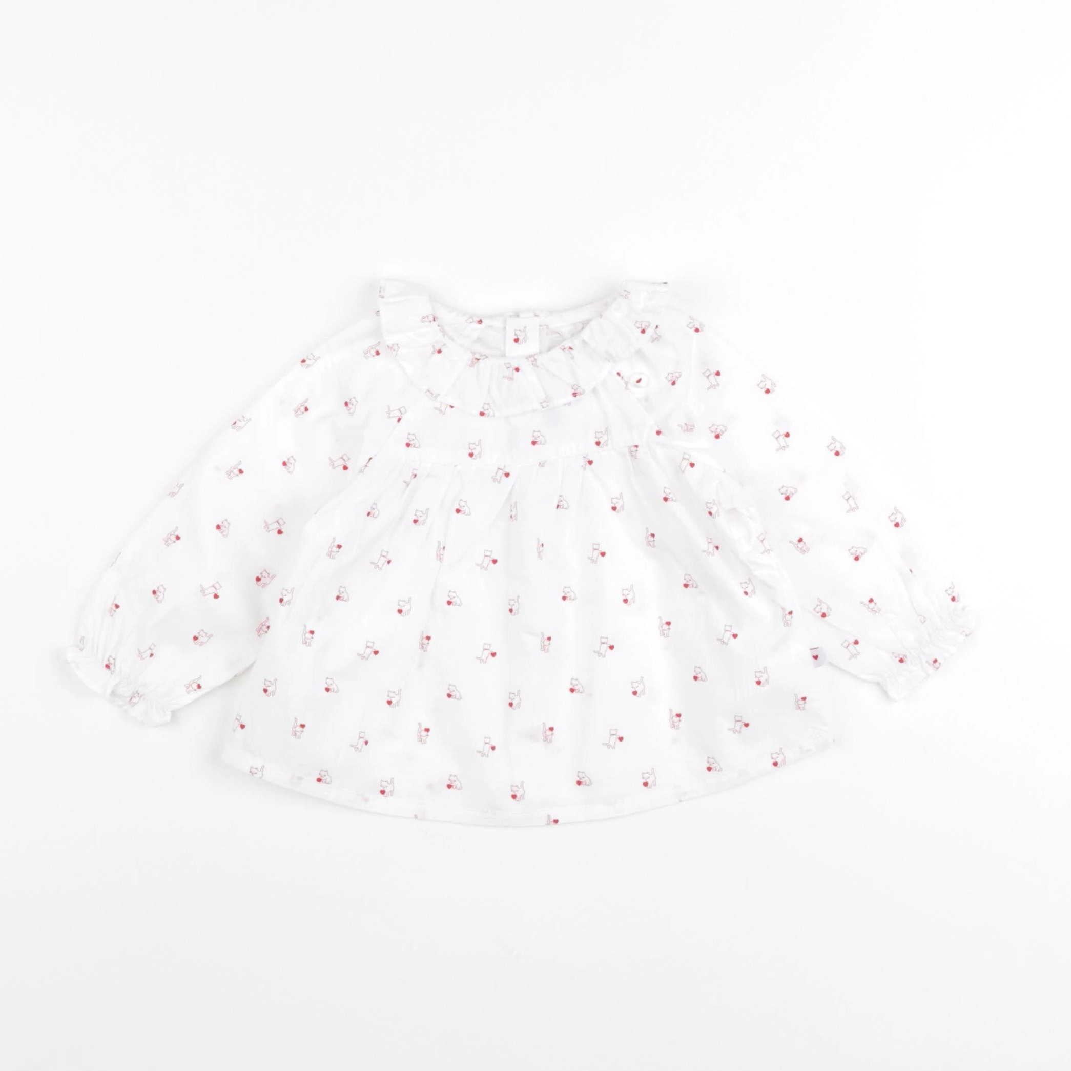 Jacadi - blouse blanc - 6 mois