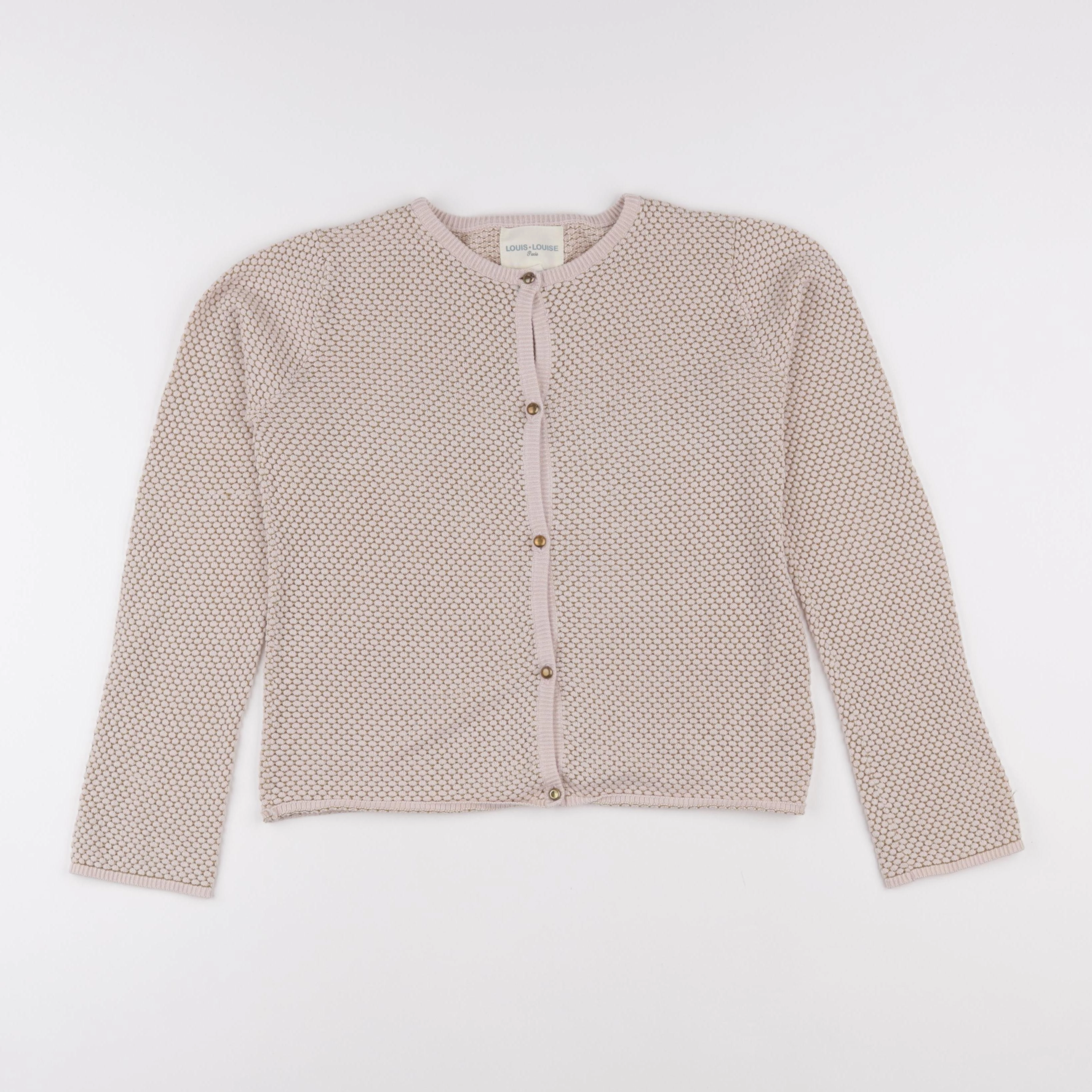 Louis Louise - gilet rose - 12 ans