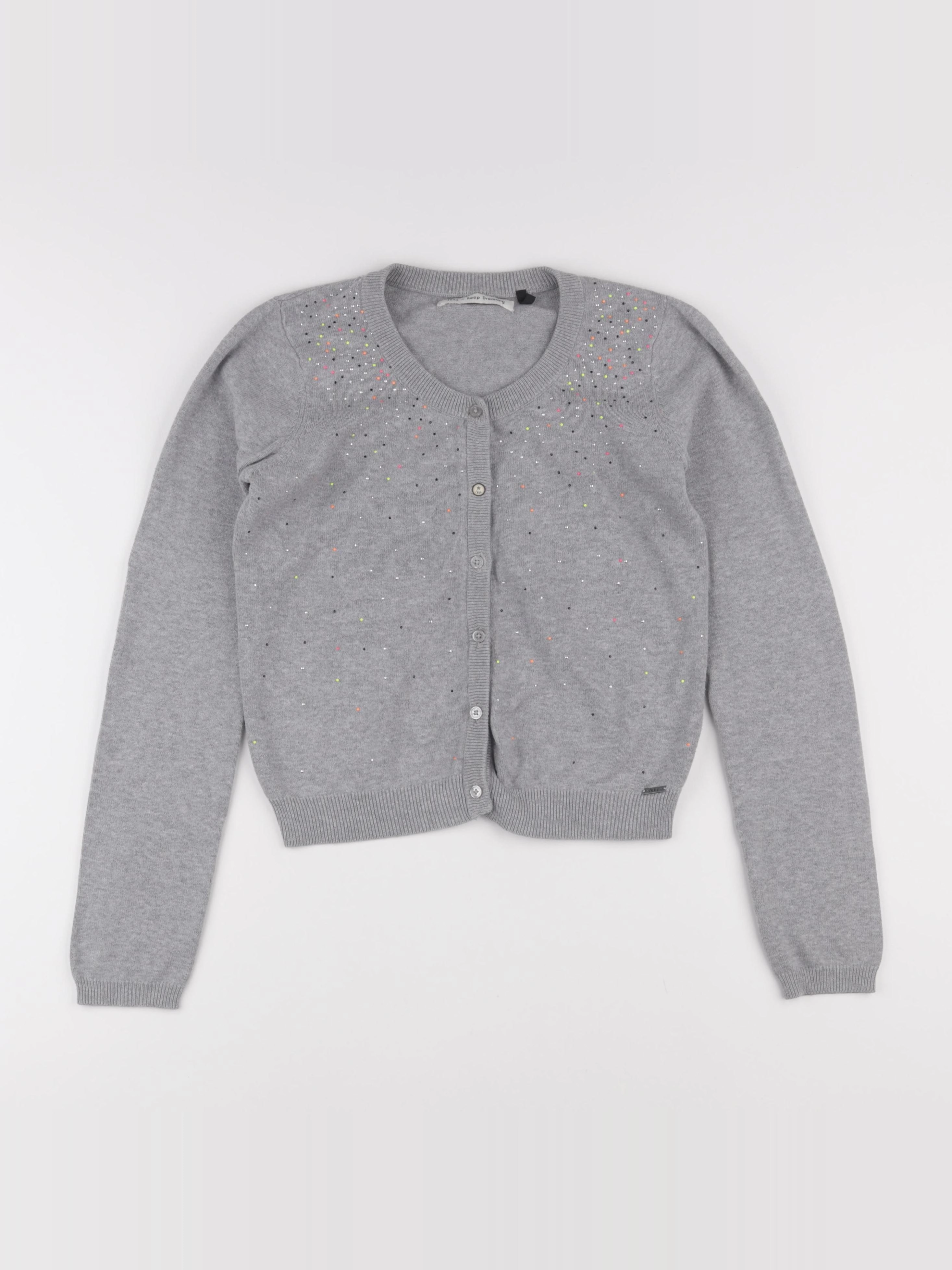 IKKS - gilet gris - 12 ans