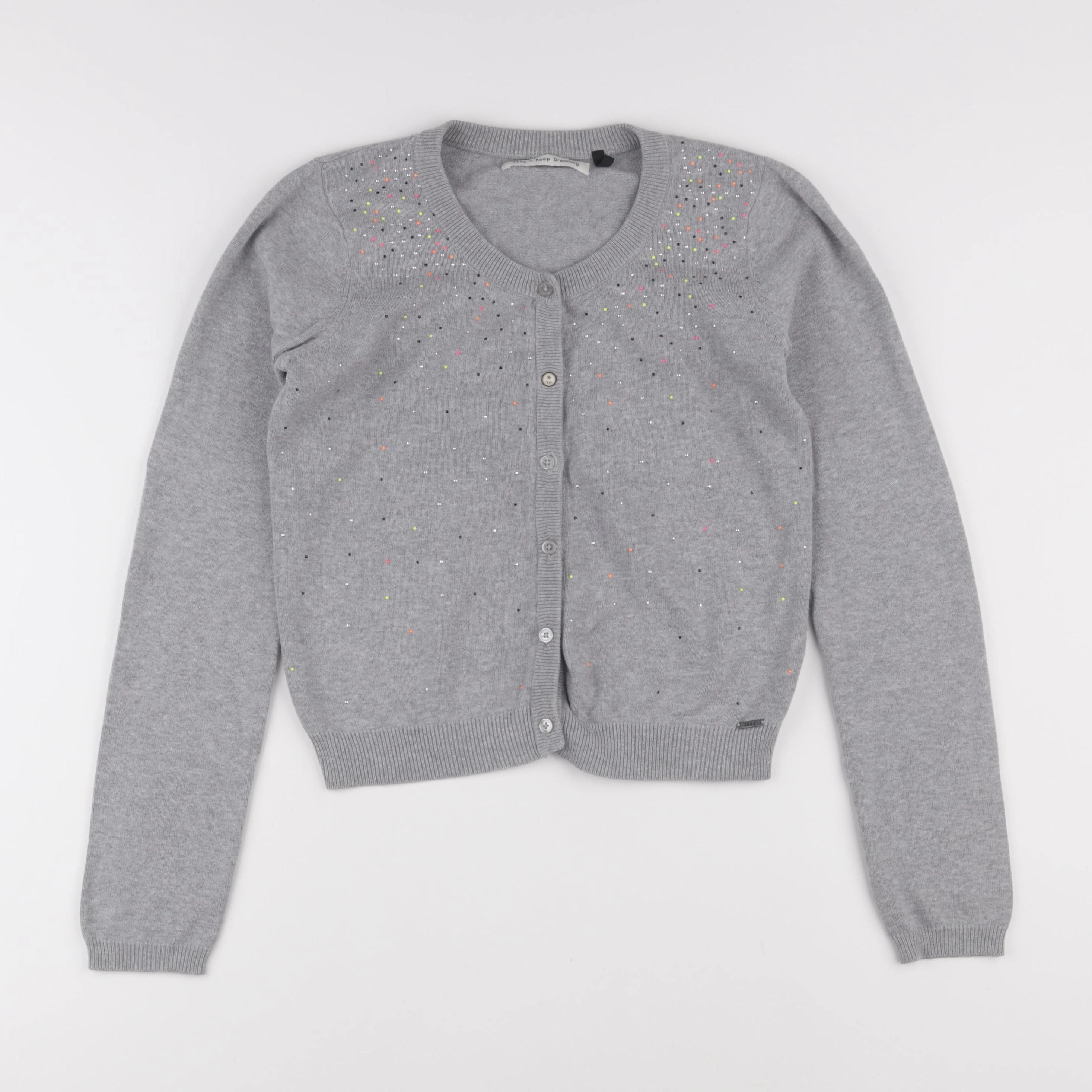 IKKS - gilet gris - 12 ans