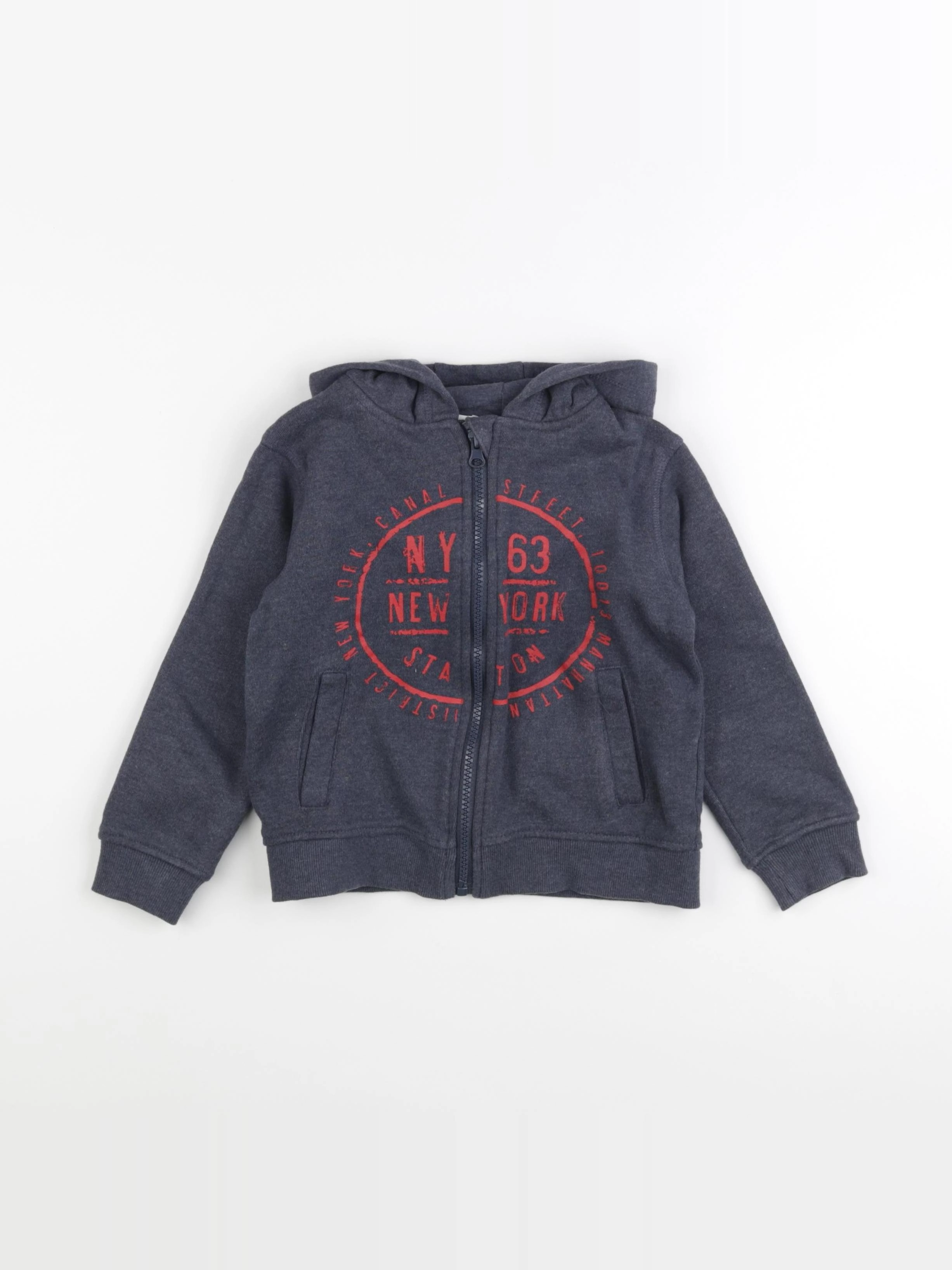 Vertbaudet - sweat gris - 5 ans