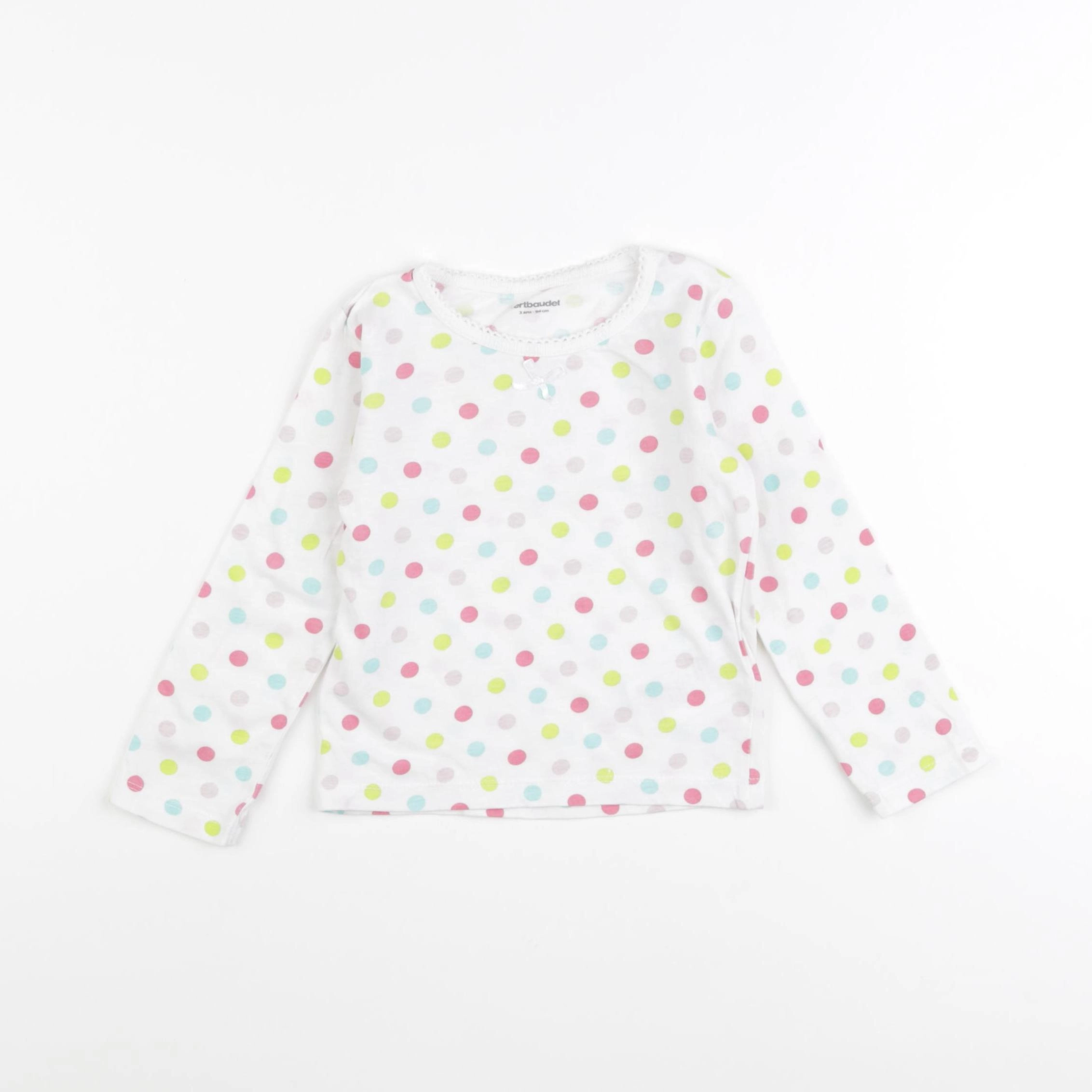 Vertbaudet - maillot de corps multicolore - 3 ans