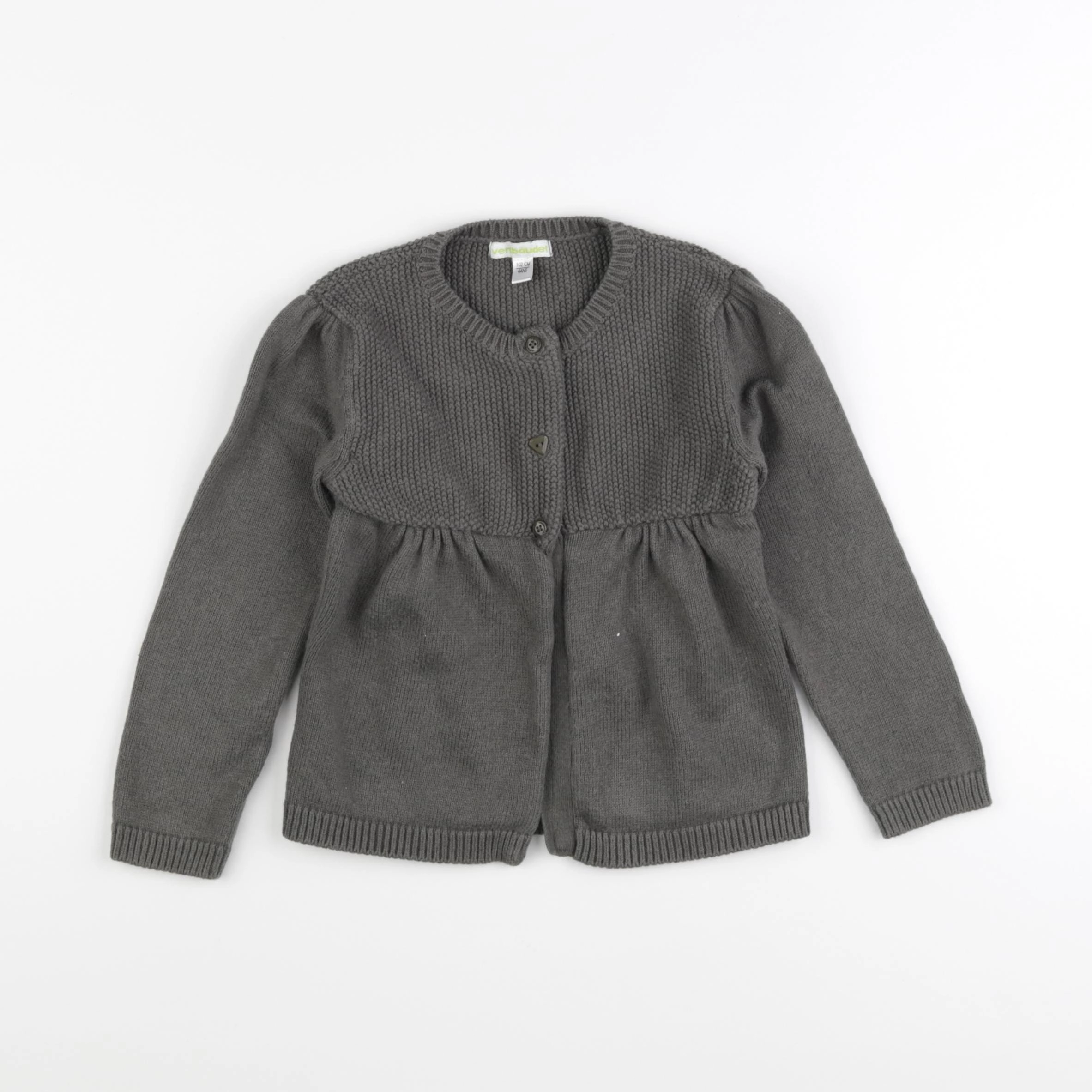 Vertbaudet - gilet vert - 4 ans