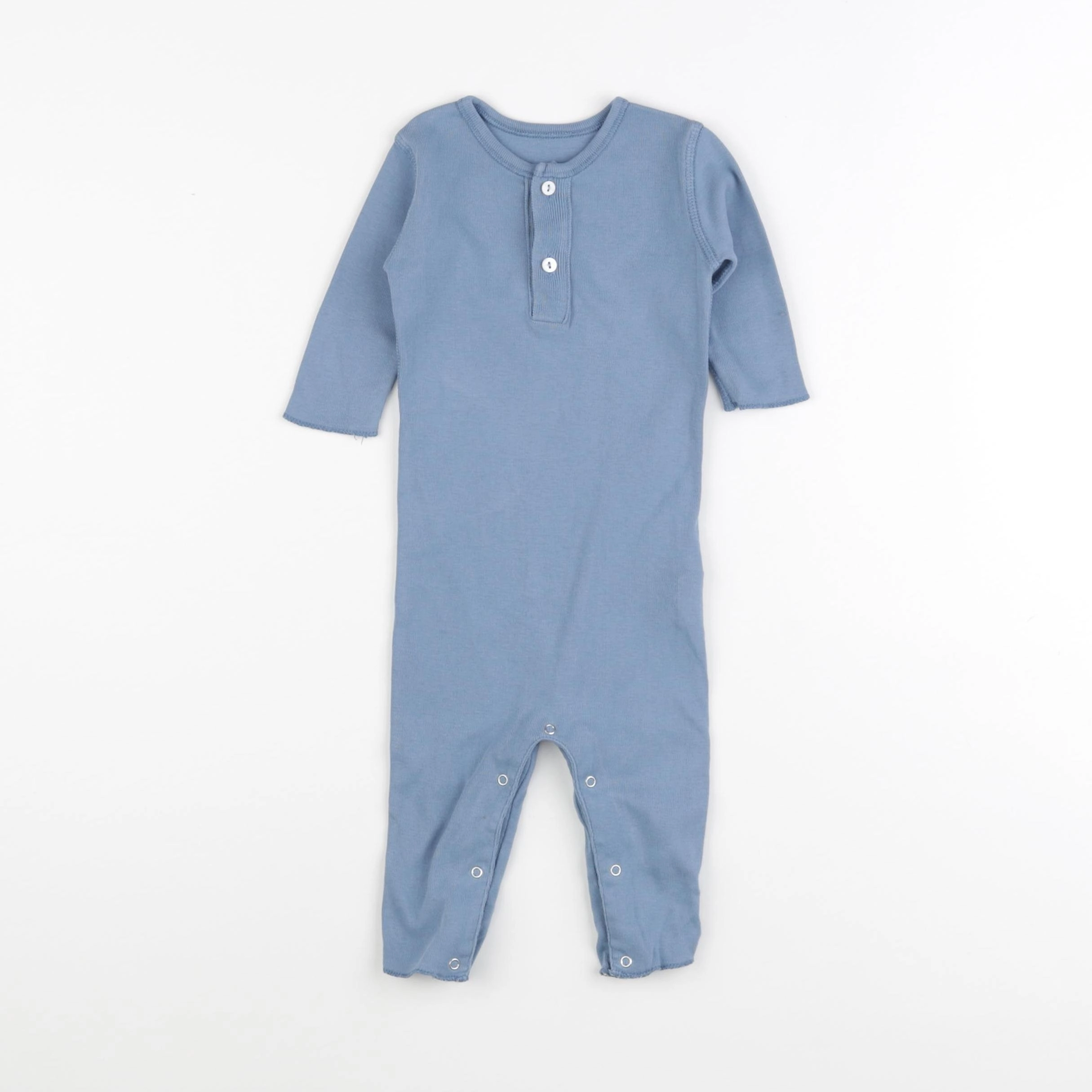 Bonton - pyjama coton bleu - 3 mois