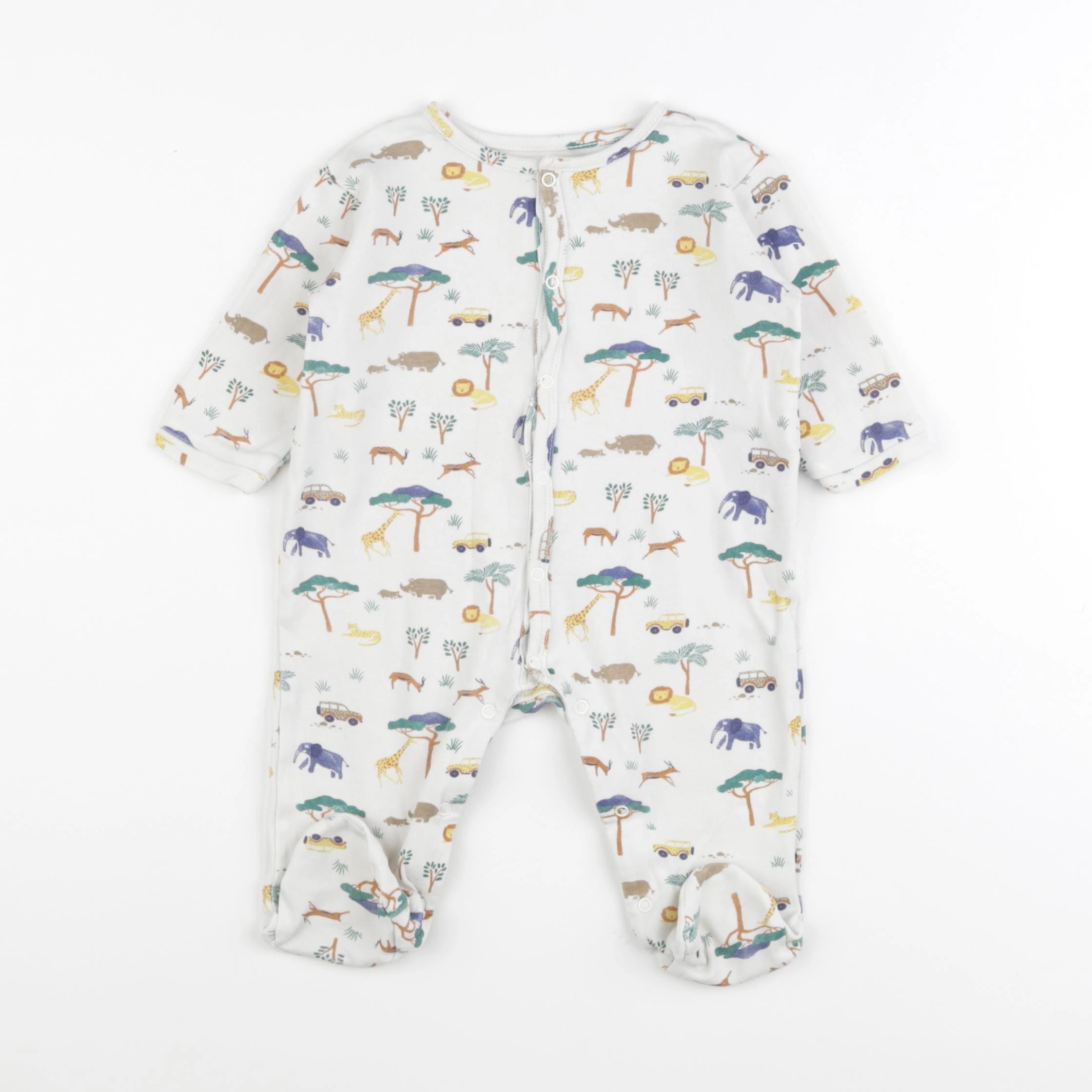 Carrément Beau - pyjama coton multicolore - 6 mois